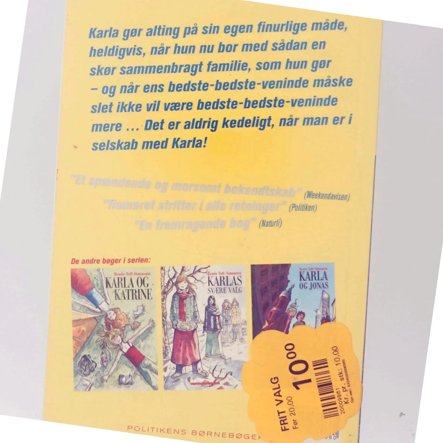 Karlas Kabale af Renée Toft Simonsen (Bog)