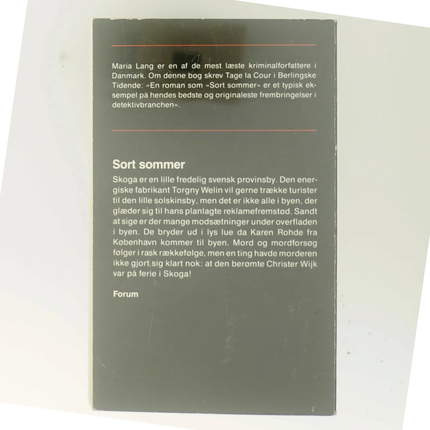 Sort sommer af Maria Lang (Bog)