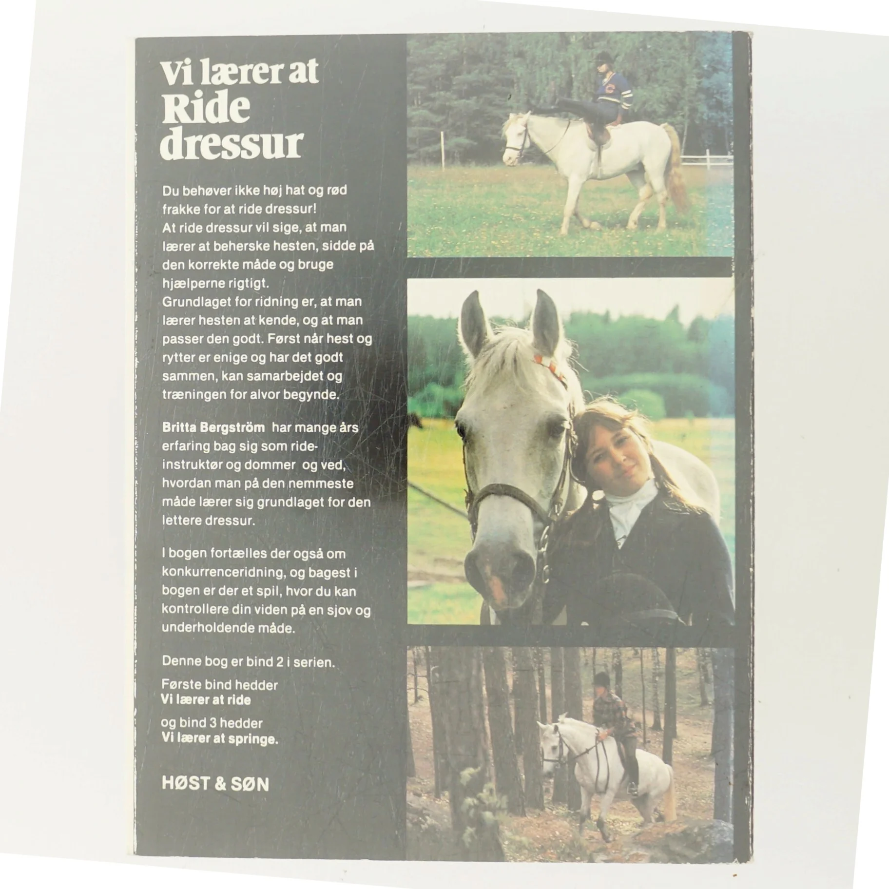 Vi lærer at ride dressur af Britta Bergström (Bog)