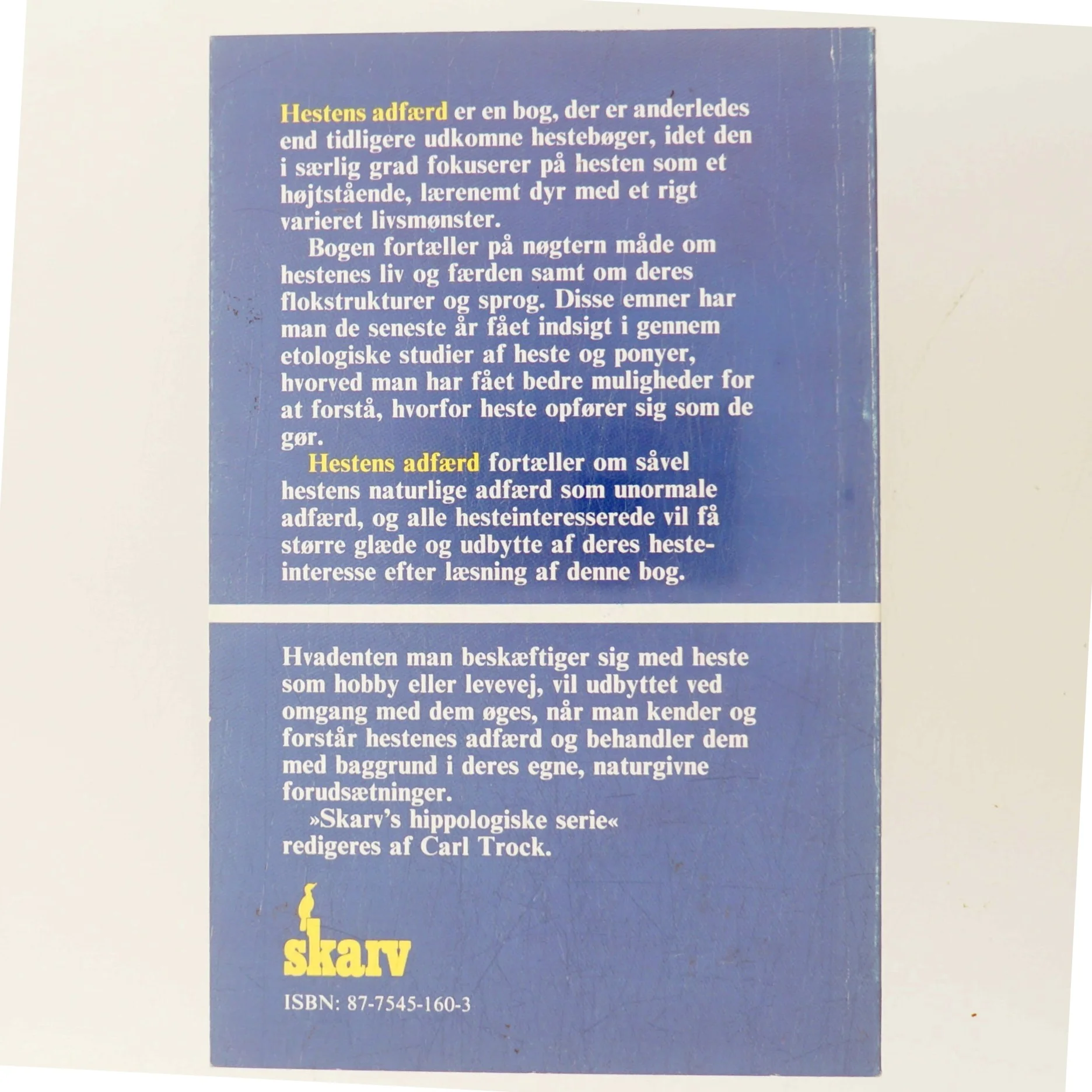 Hestens adfærd af H. B. Simonsen (Bog)