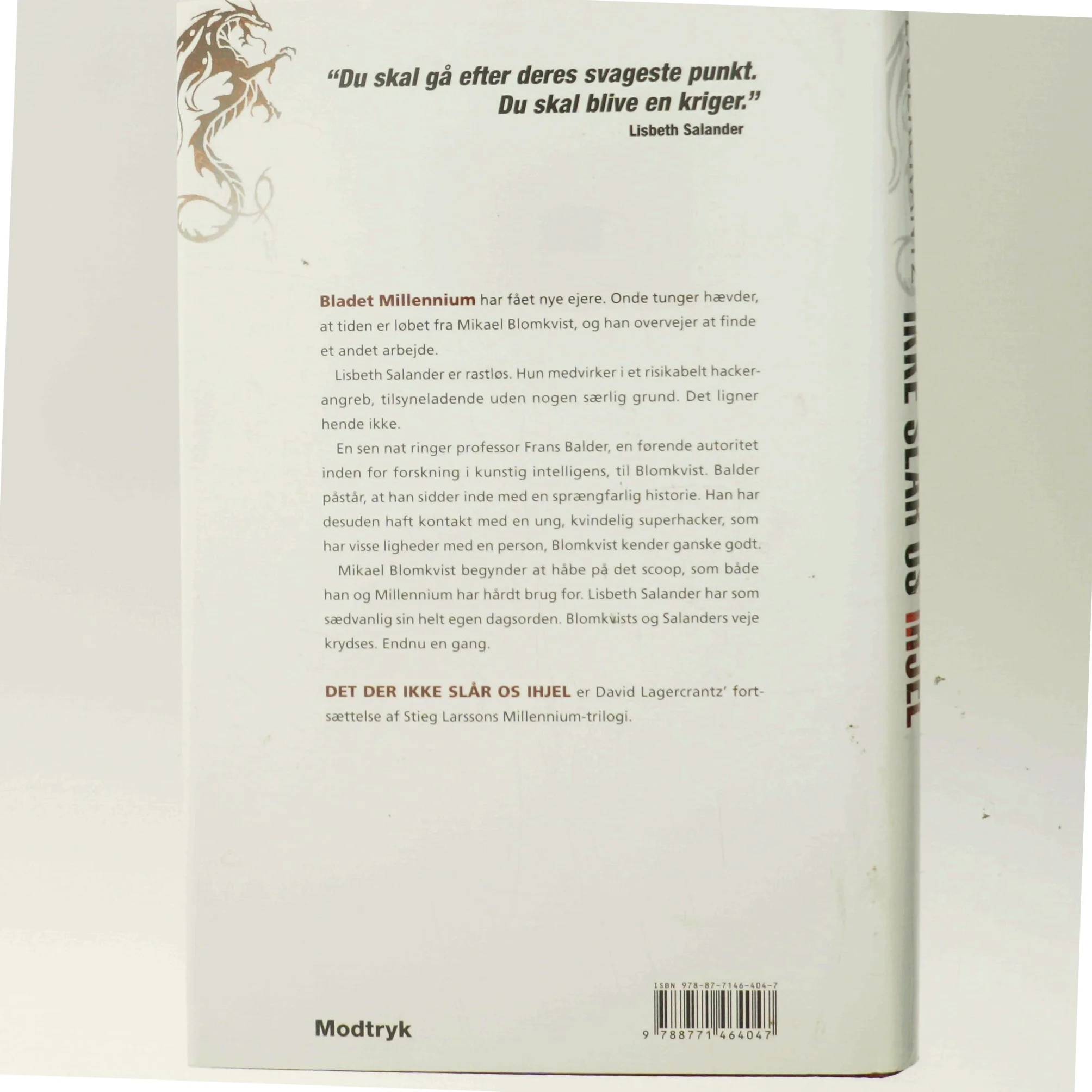 Det der ikke slår os ihjel af David Lagercrantz (Bog)