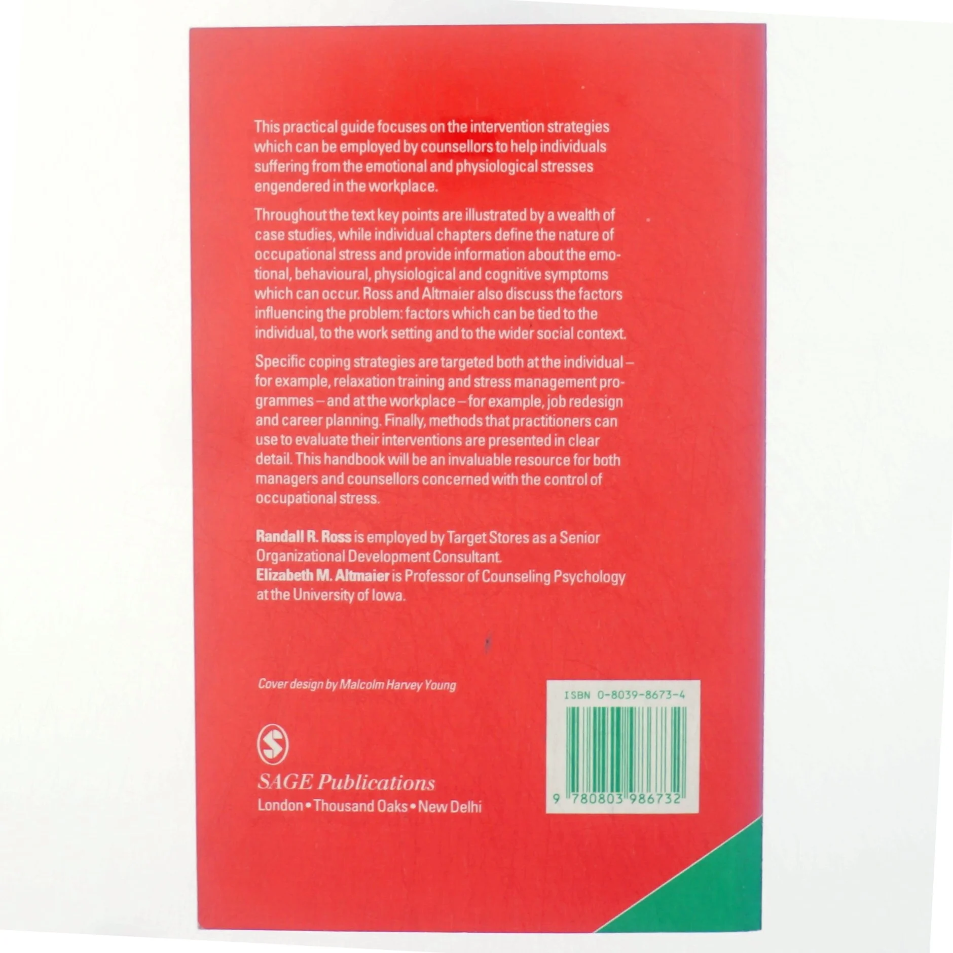 Intervention in occupational stress : a handbook of counselling for stress at work (Bog)