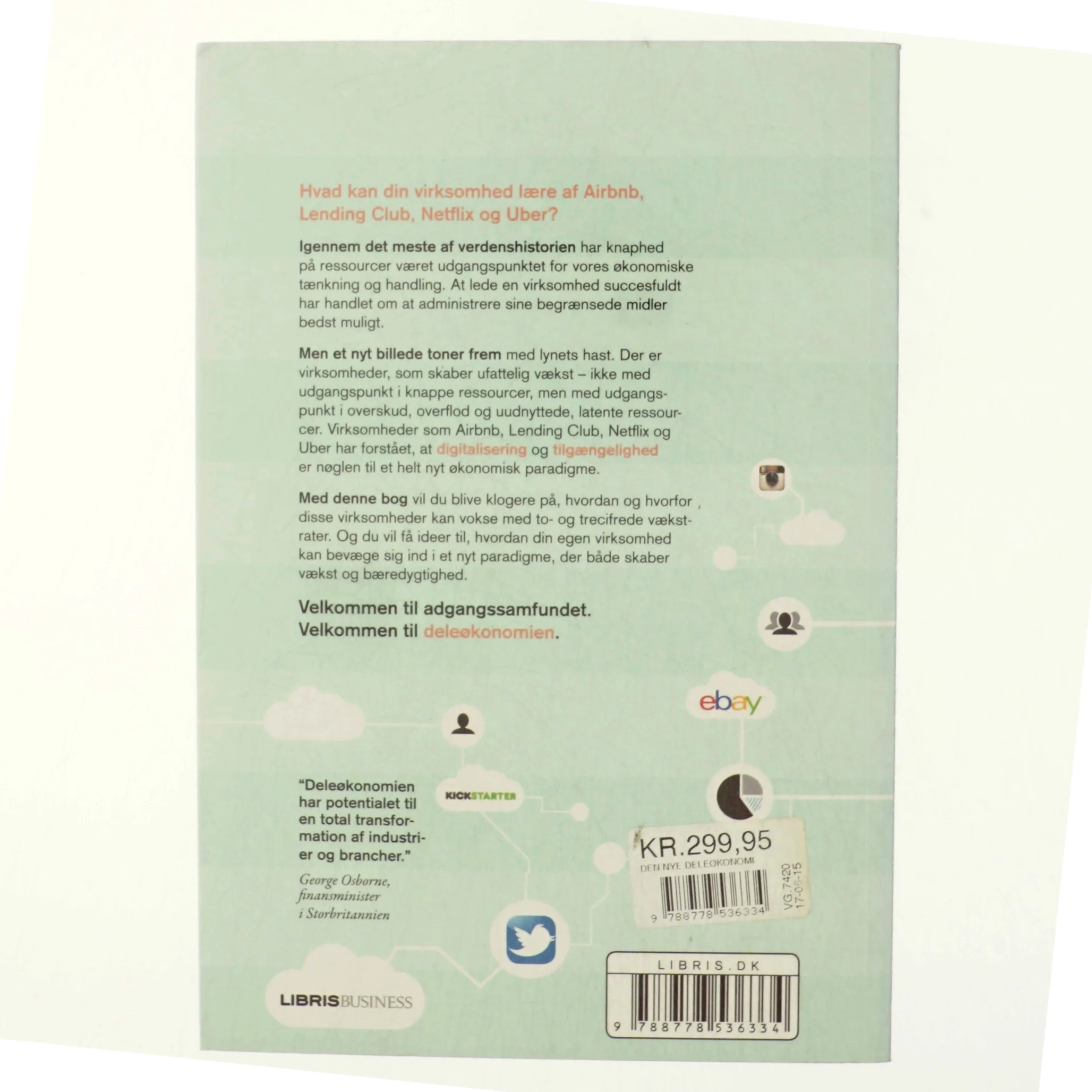 Den nye deleøkonomi : digitale strategier i adgangssamfundet af Jesper Bove-Nielsen (Bog)