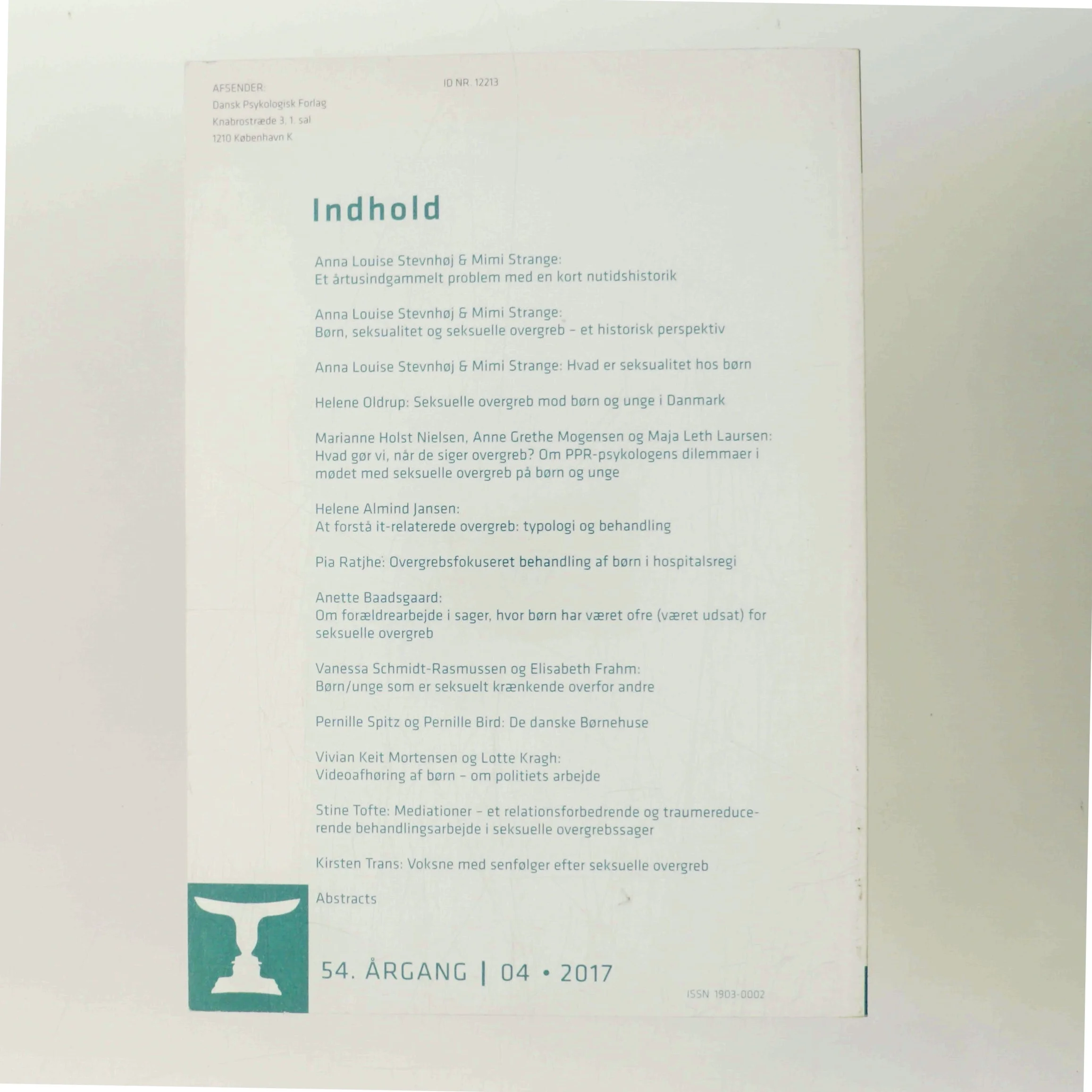 Pædagogisk Psykologisk Tidsskrift af Anna Louise Stevnhoj (Bog)