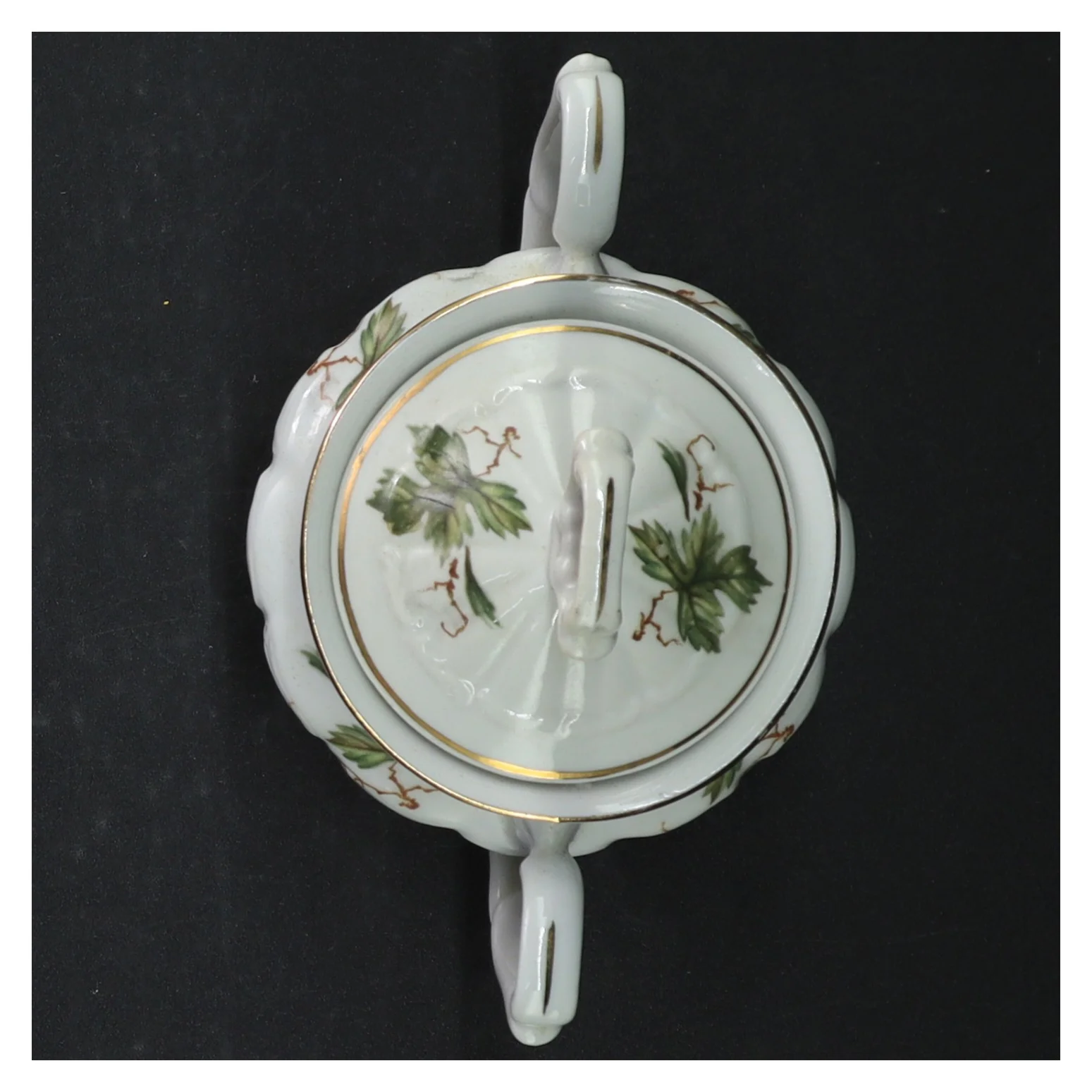 Sukkerkrukke med låg (str. Ø. 9,5 cm)