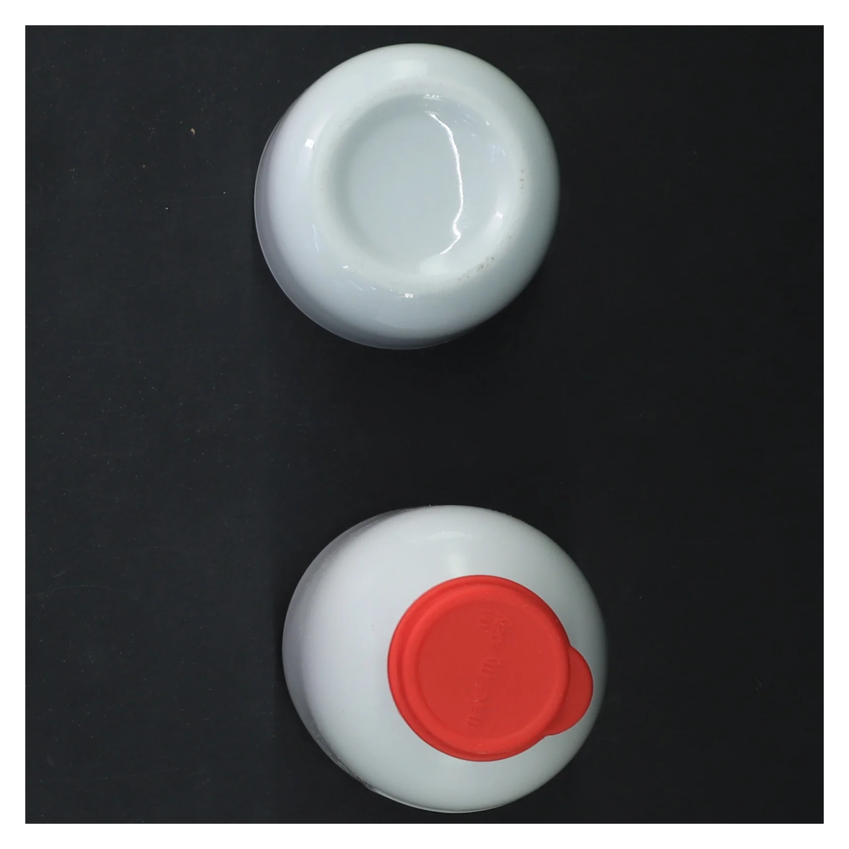 Hvid flødekande med skål fra Make My Day (str. 16 cm)