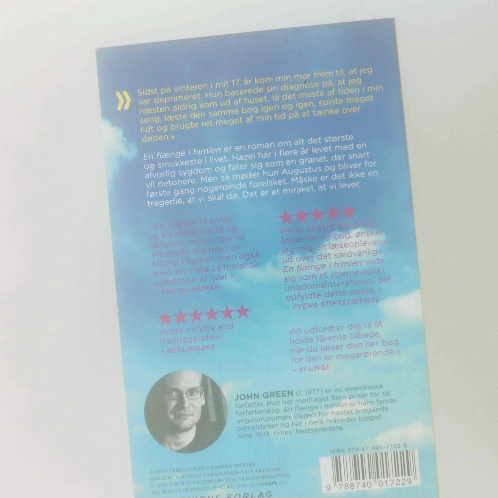 En flænge i himlen af John Green (f. 1977) (Bog)