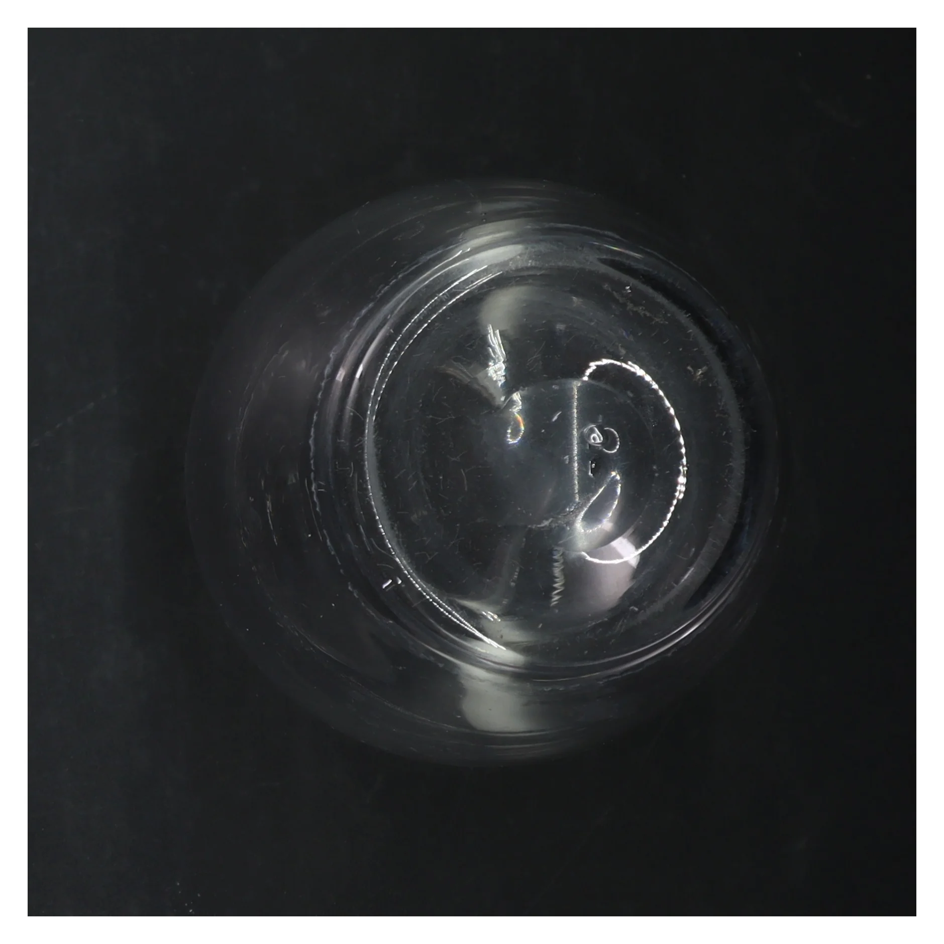 Glasvase (str. Ø. 7 cm. længde, 21 cm)