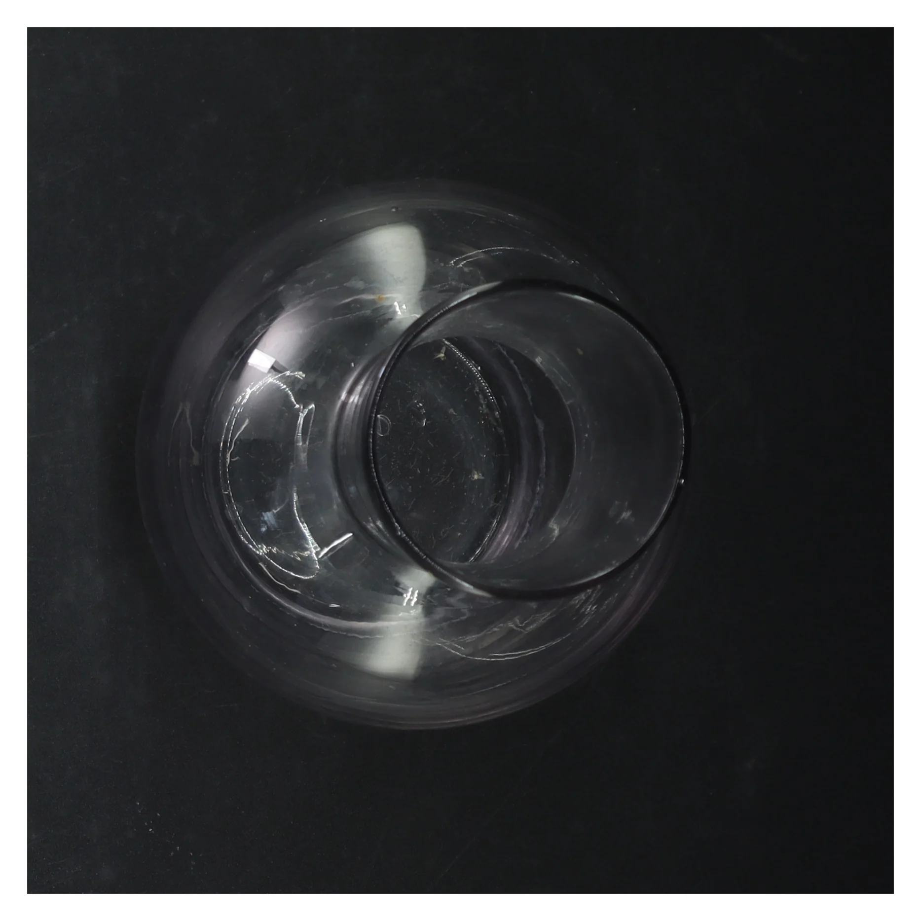 Glasvase (str. Ø. 7 cm. længde, 21 cm)