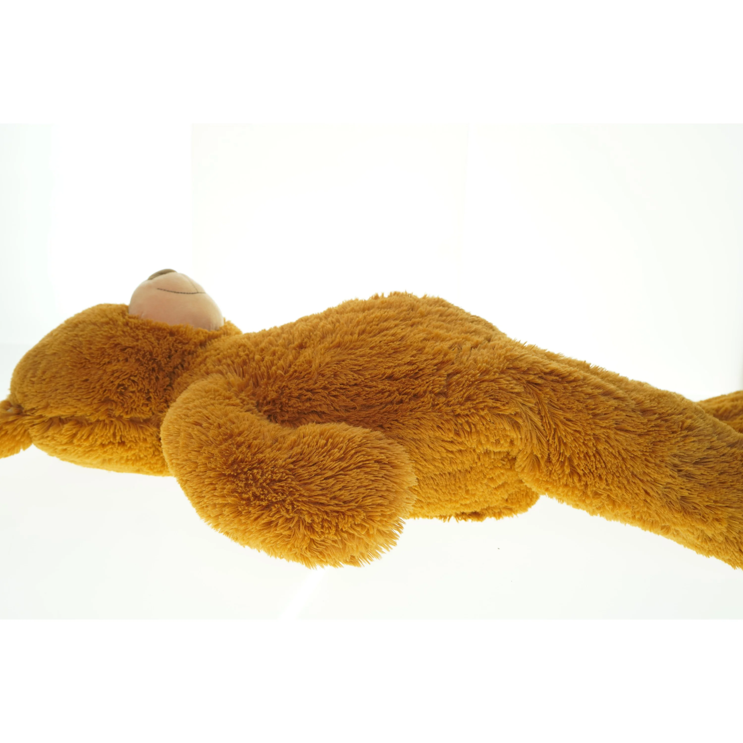 Brun bamse fra Xmile (str. 100x45 cm) har været i bad ❤️