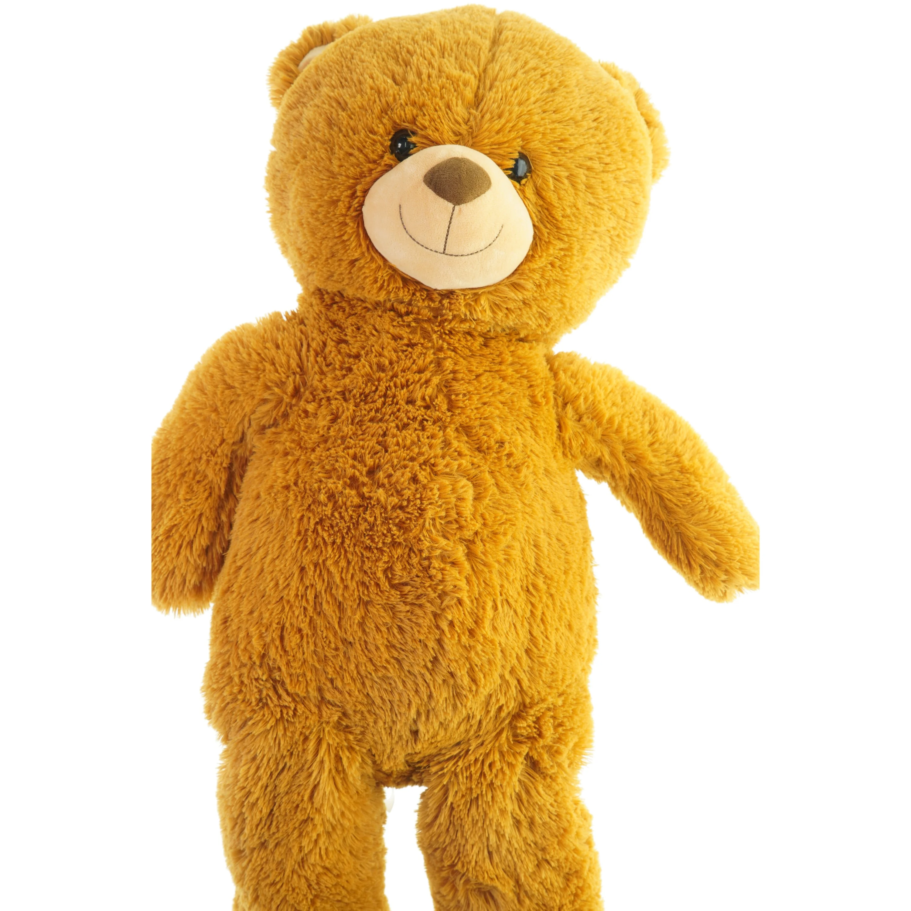 Brun bamse fra Xmile (str. 100x45 cm) har været i bad ❤️