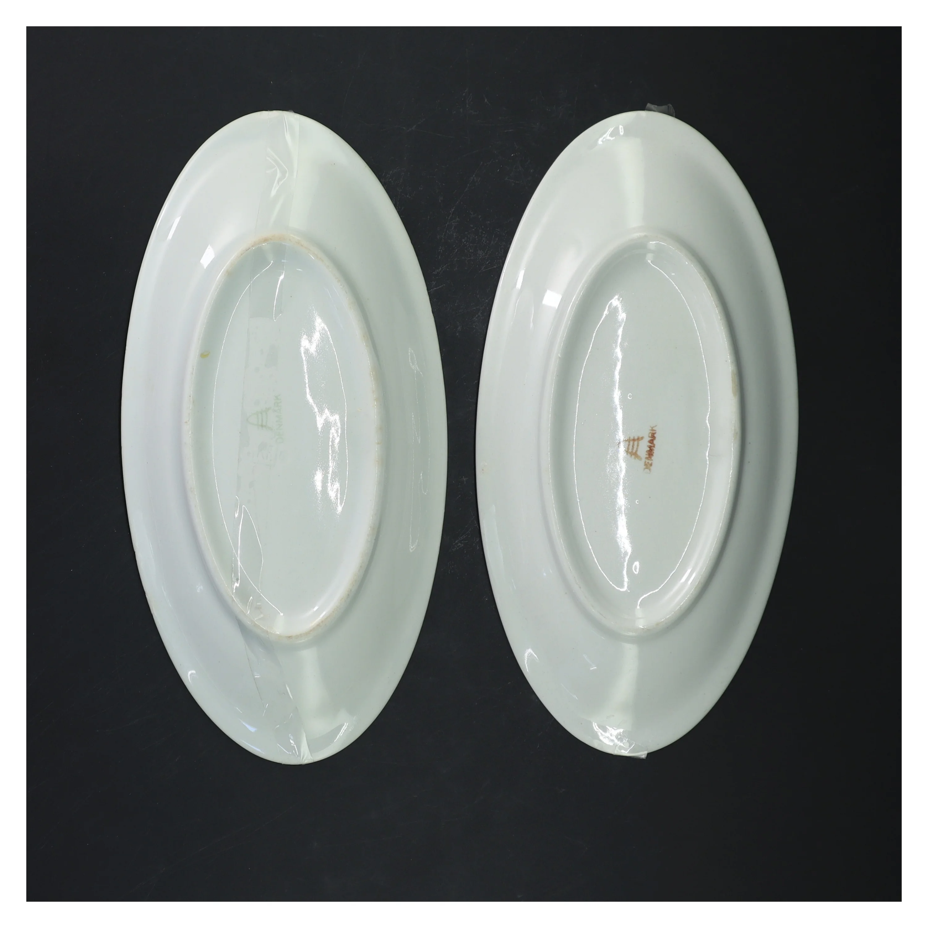 Snerle Fajance  fade med blomsterdesign (str. 23x12 cm) fra aluminia