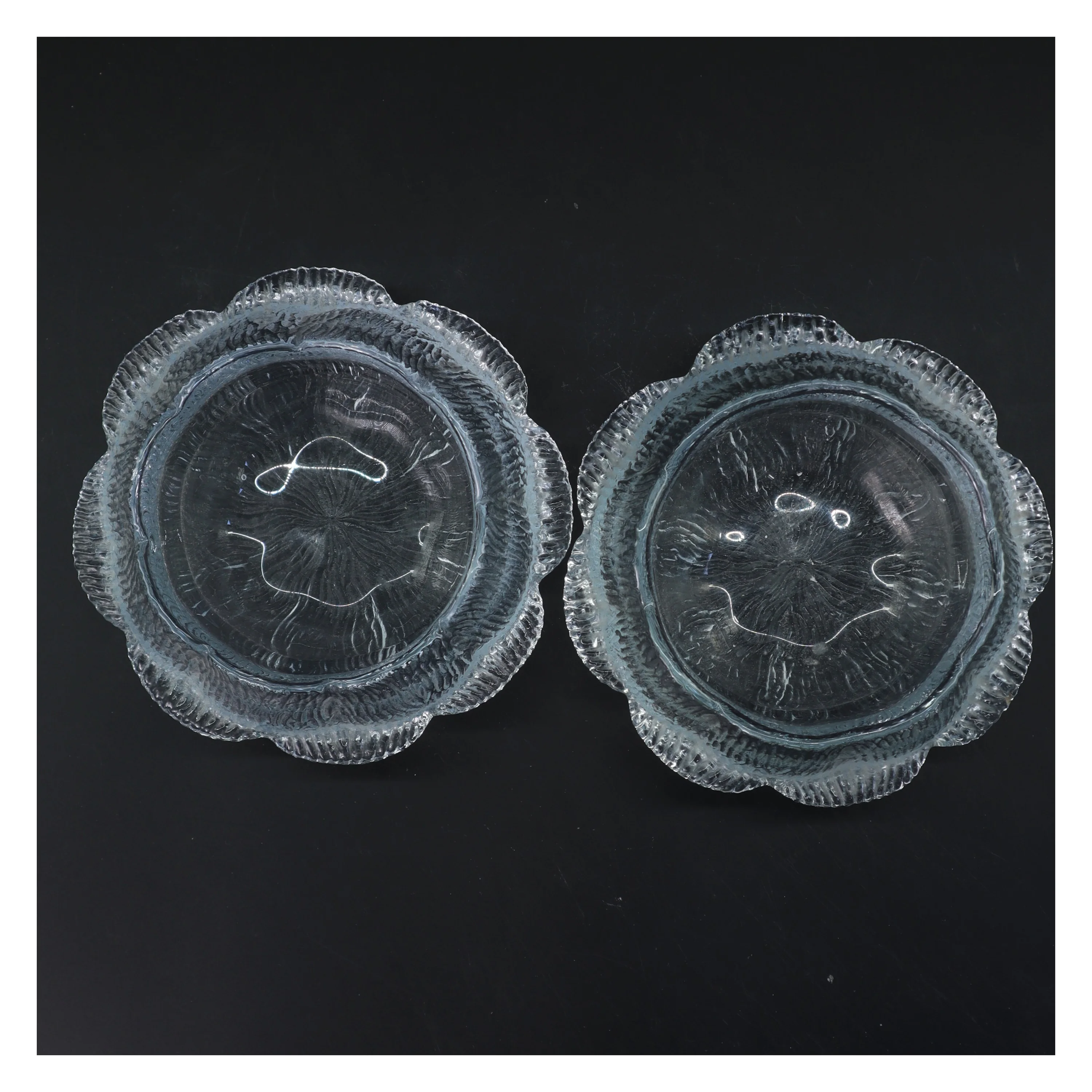 Holmegaard Åkande fyrfad stager 2 stk  12 cm i diameter  