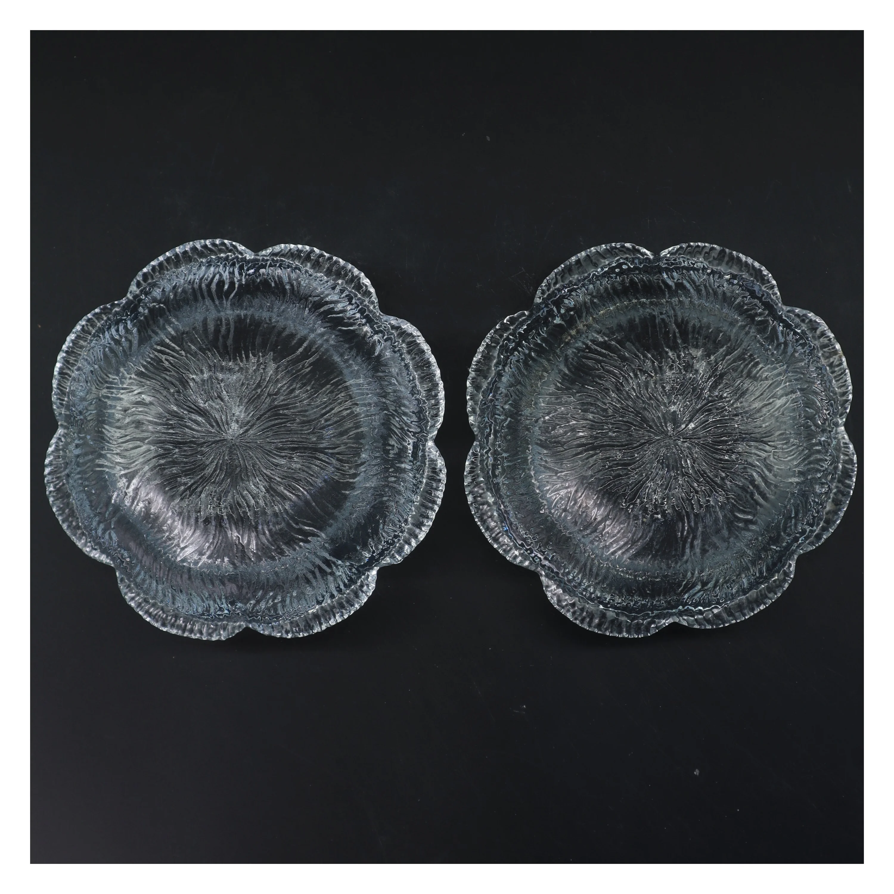 Holmegaard Åkande fyrfad stager 2 stk  12 cm i diameter  