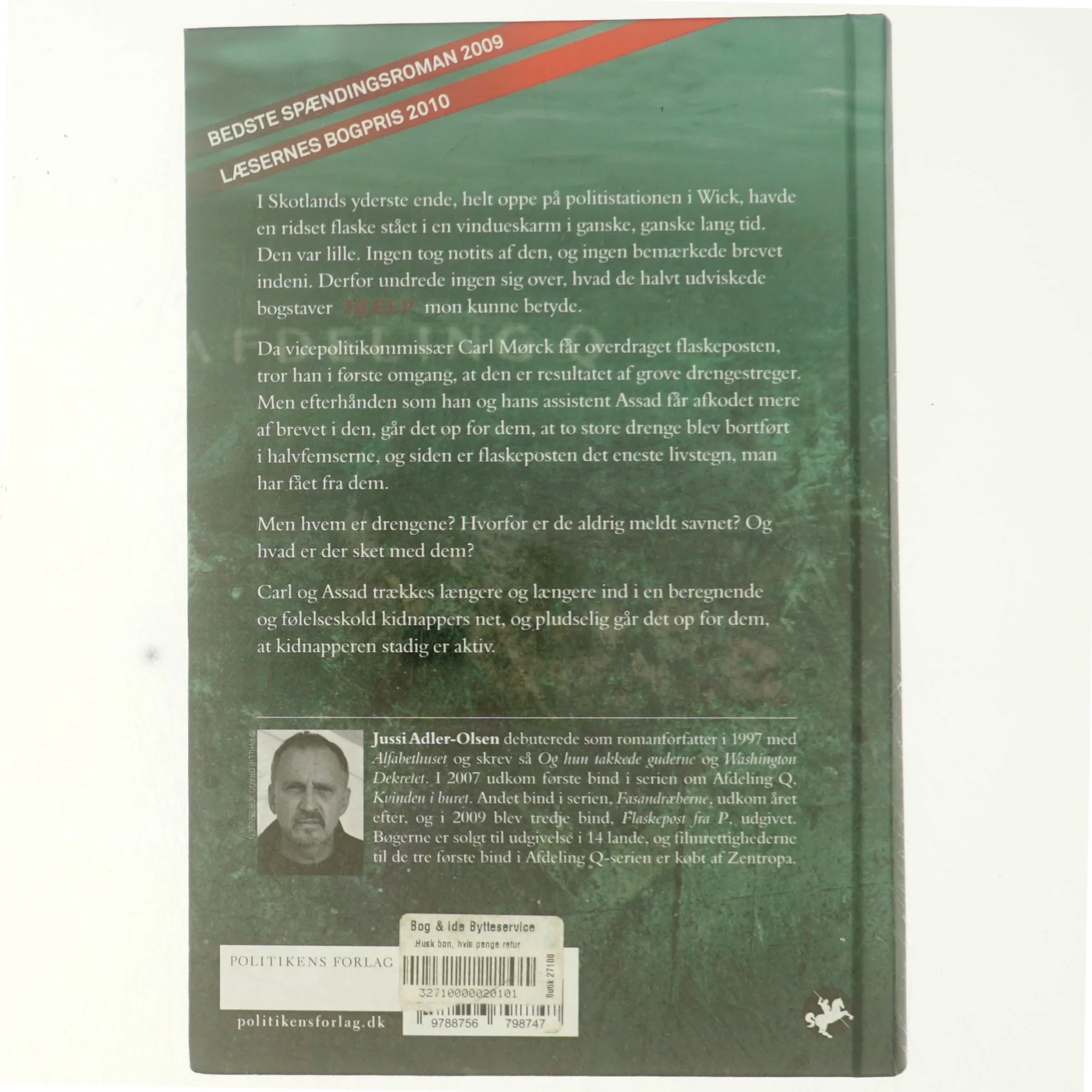 Flaskepost fra P af Jussi Adler-Olsen (Bog)