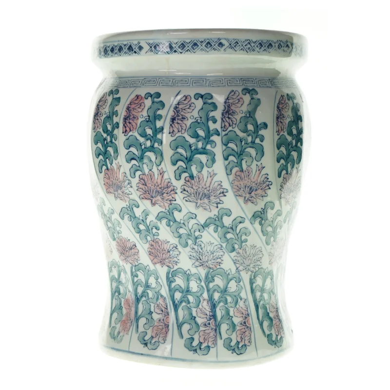 Porcelæns taburet (str. HØ: 41x27 cm) (str. HØ: 41x27 cm)