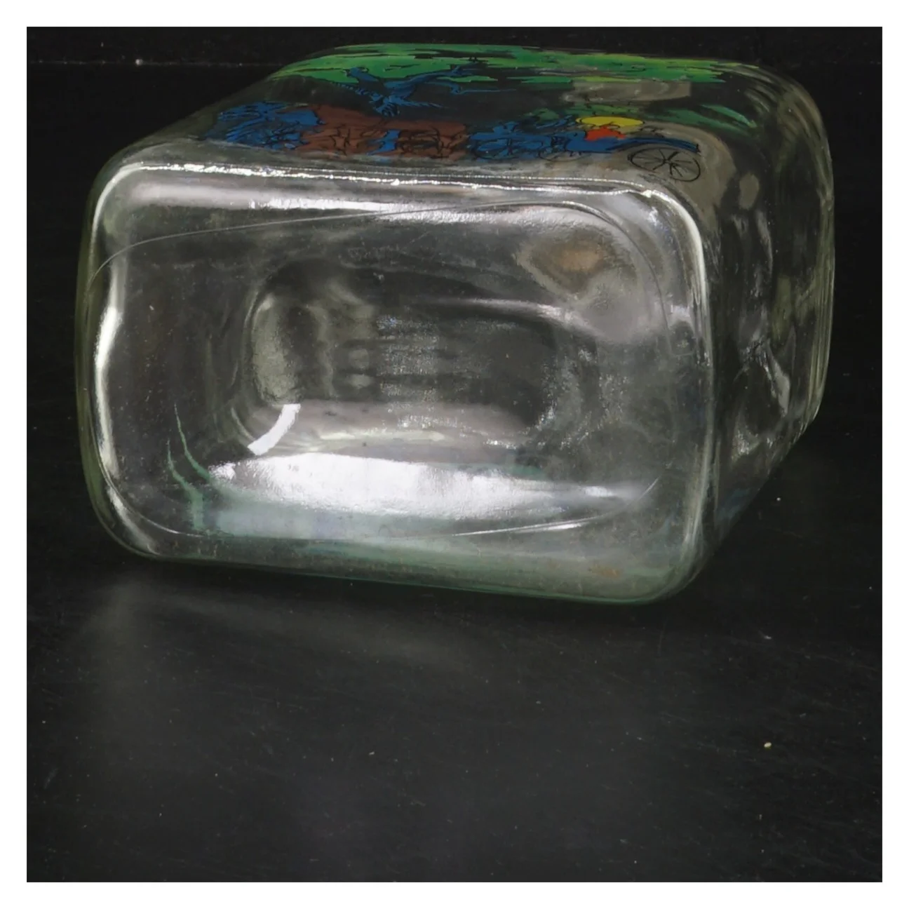 Dekorativ flaske med prop fra Holmegaard (str. 17,5 cm)