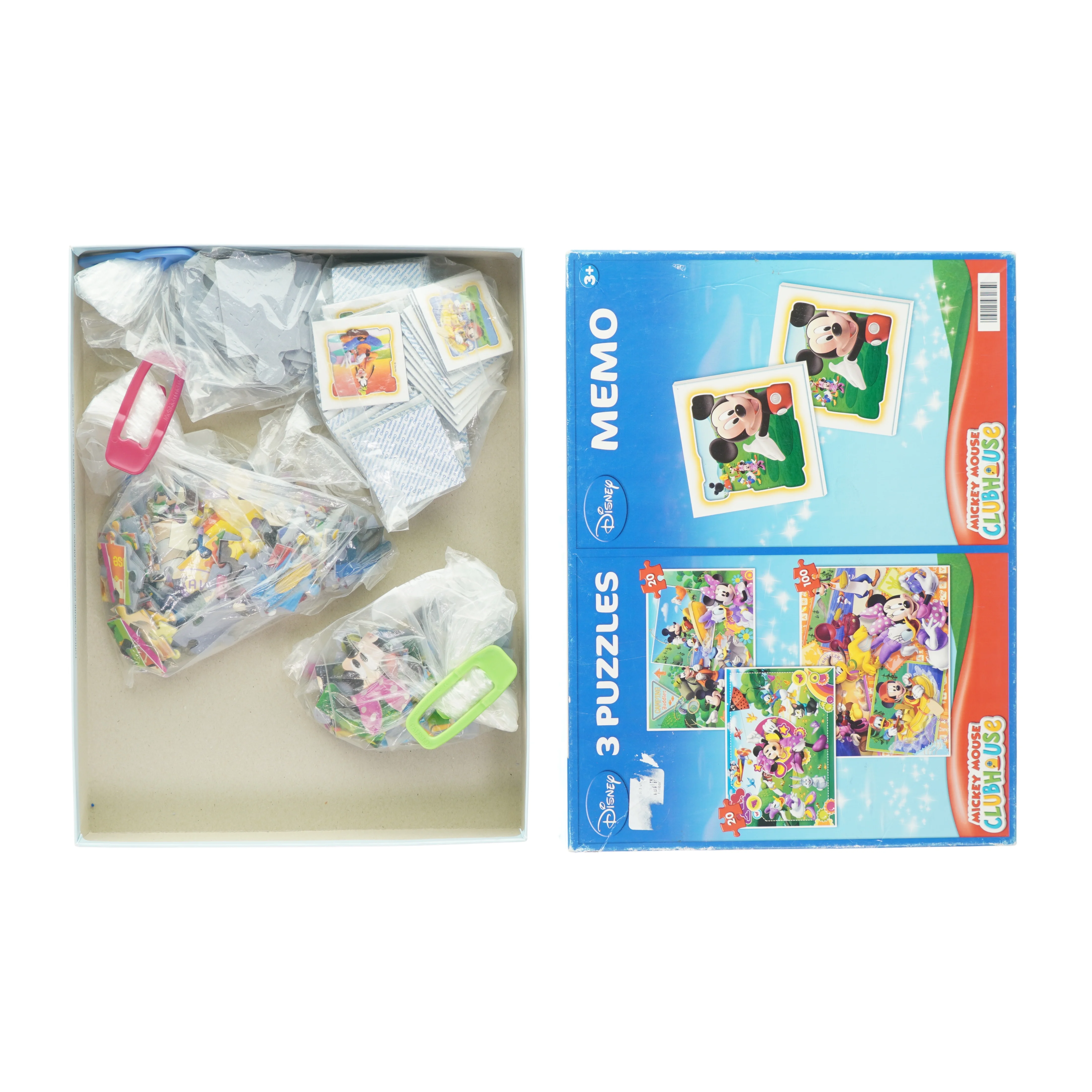 Puslespil og vendespil med Mickey Mouse