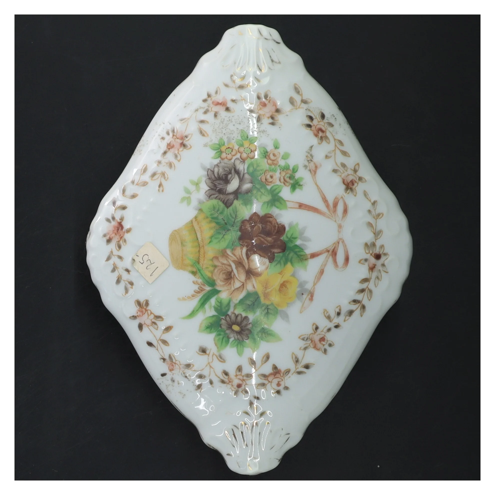 Porcelænsskrin med låg fra Bristol Garden (str. 5x17x12 cm)
