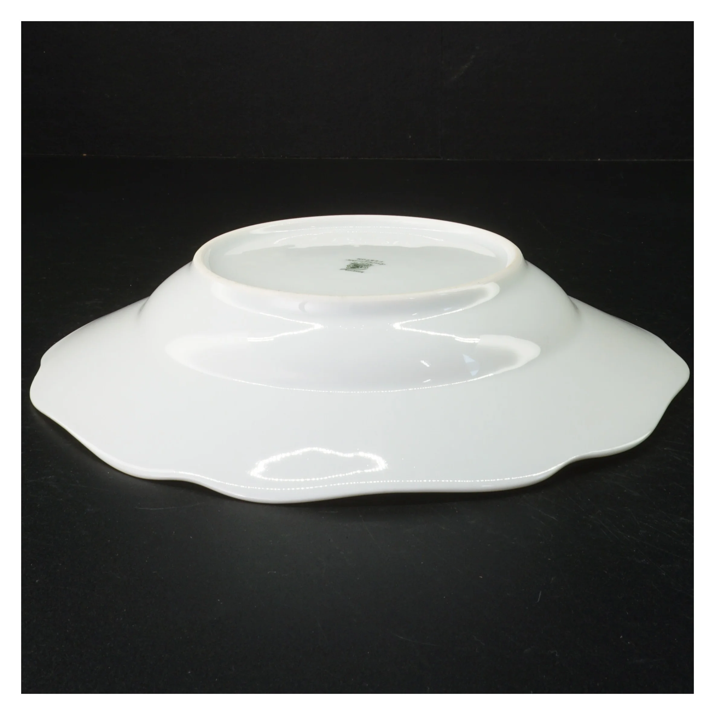 Porcelænsmiddagstallerkener med blomstermotiver (str. 25 cm)