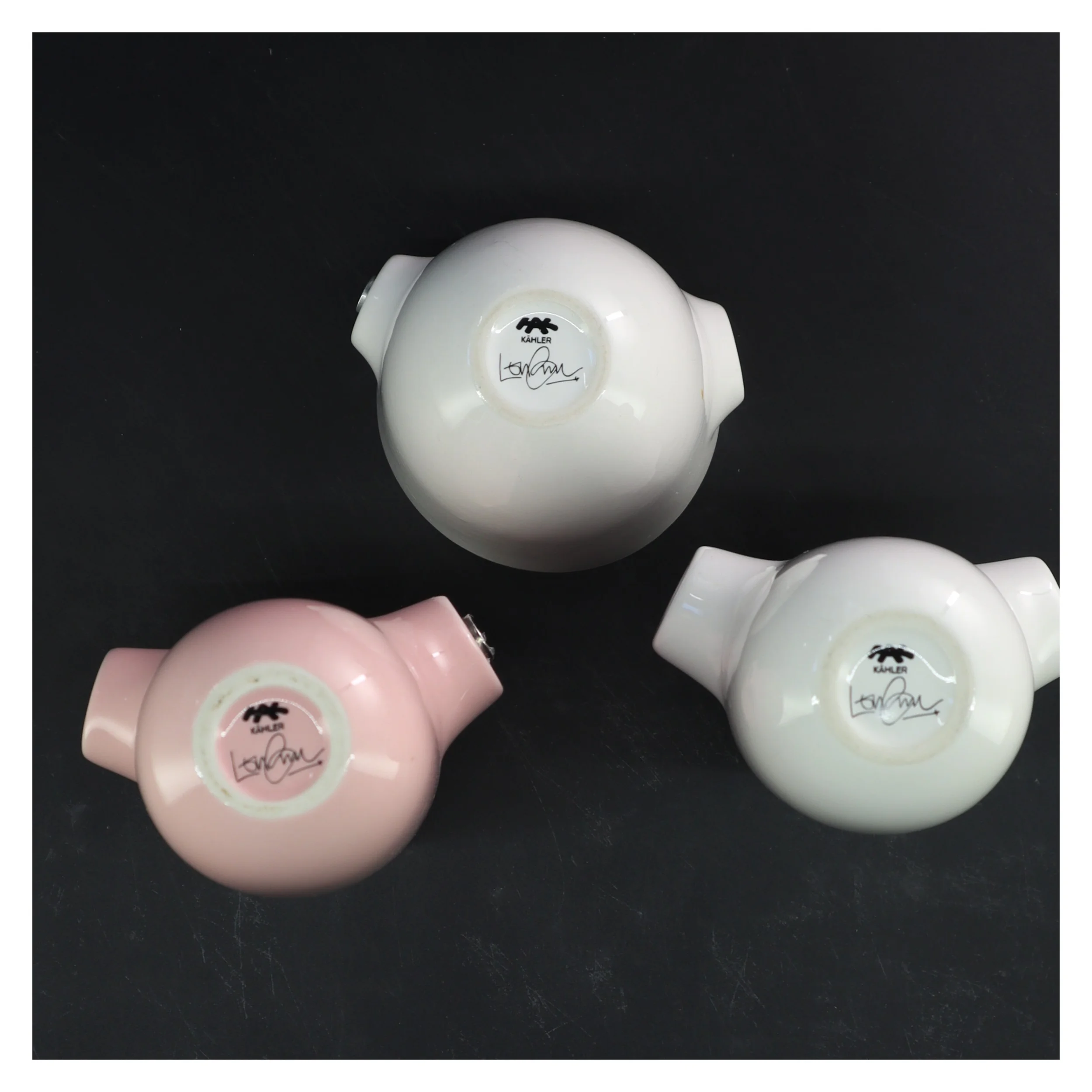 Kähler vaser og potter fra Kähler (str. 3 stk 11 & 19,5 cm)