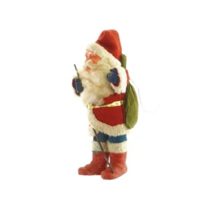 gammel Julemand med sæk - figur