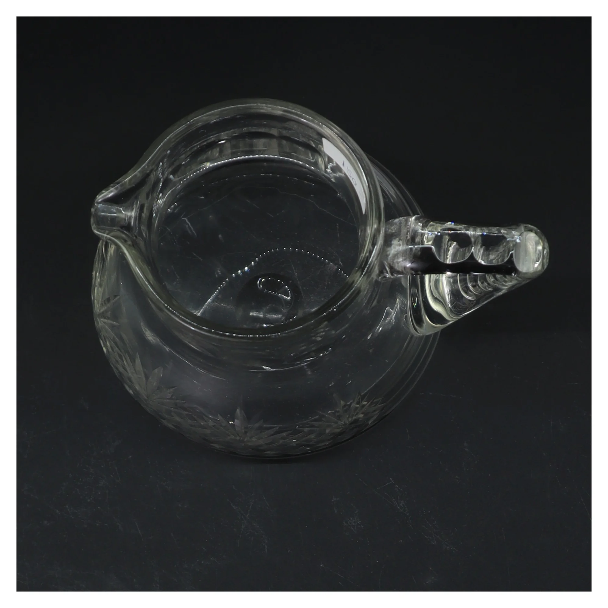 Gammel Glaskande med mønster (str. 17 cm)