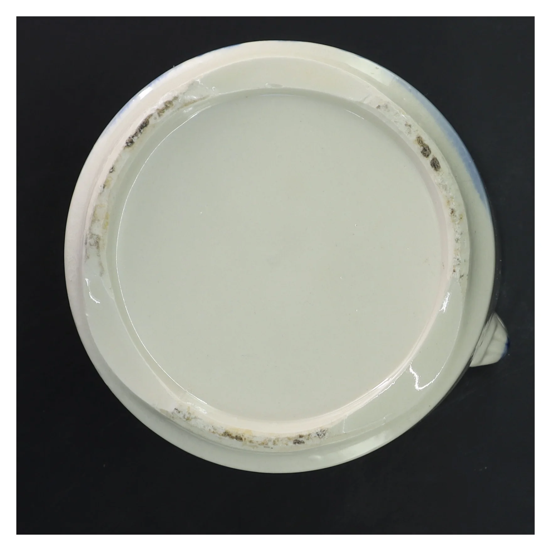 Orientalsk Fajance krukke med låg (str. 21 cm)