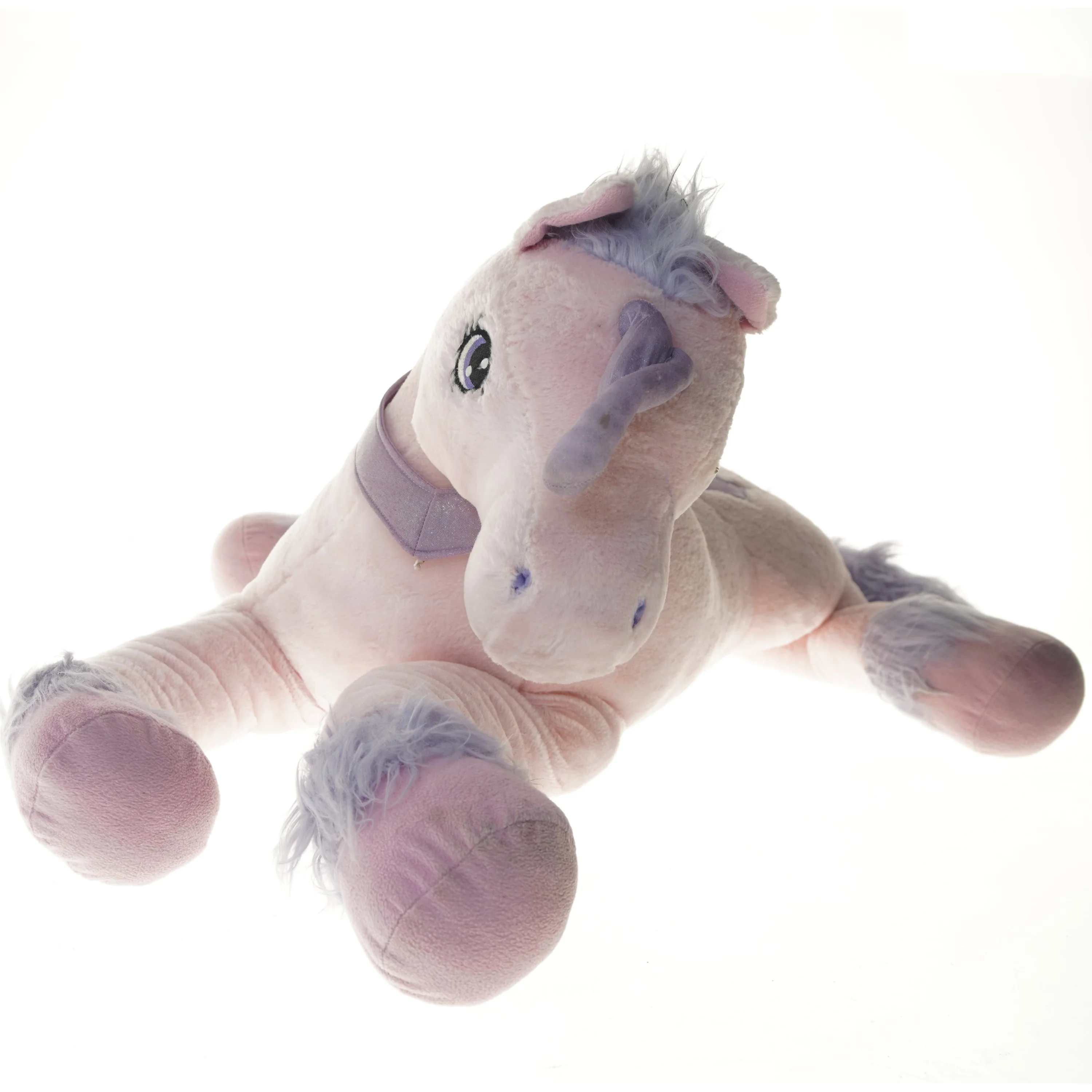 Stor lyserød enhjørning  (str. 77 cm)