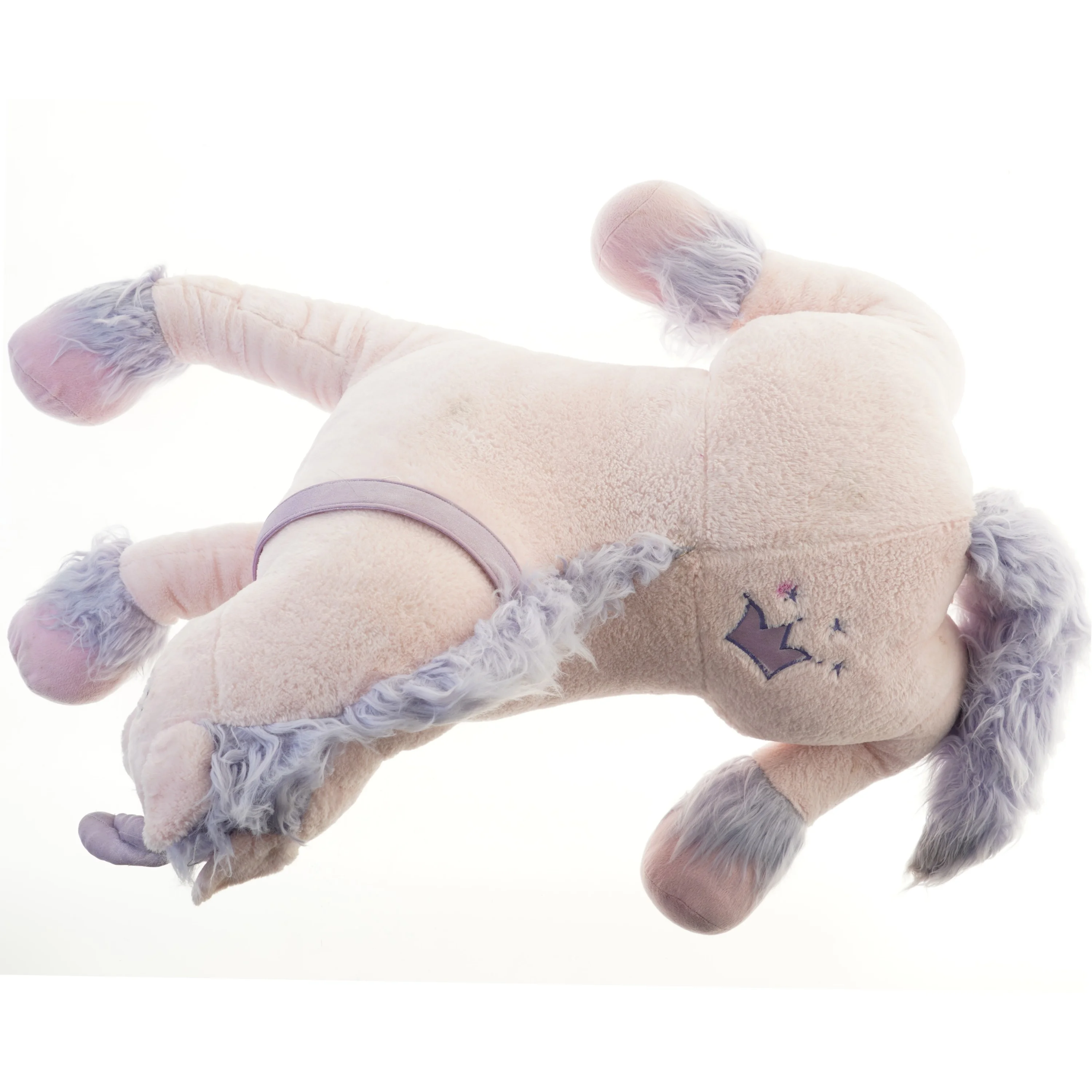 Stor lyserød enhjørning  (str. 77 cm)