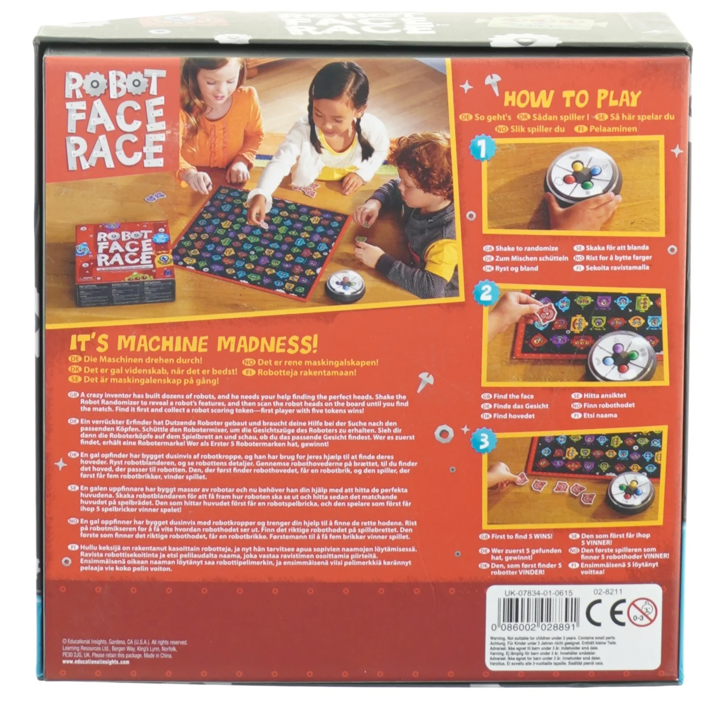 Robot face race fra Multi (str. 23 cm)