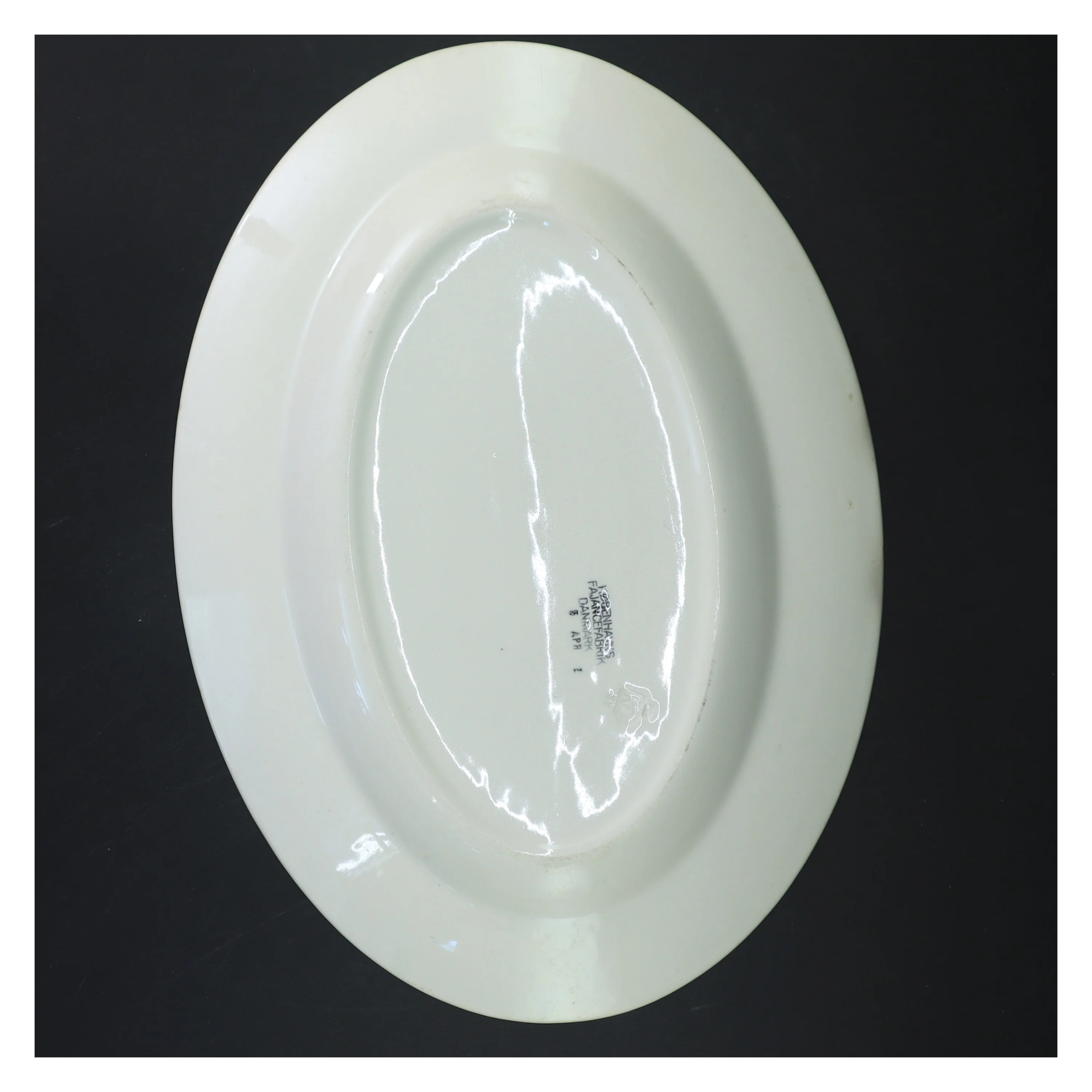 Snerle Fajancefad fra Aluminia (str. 33x24 cm)