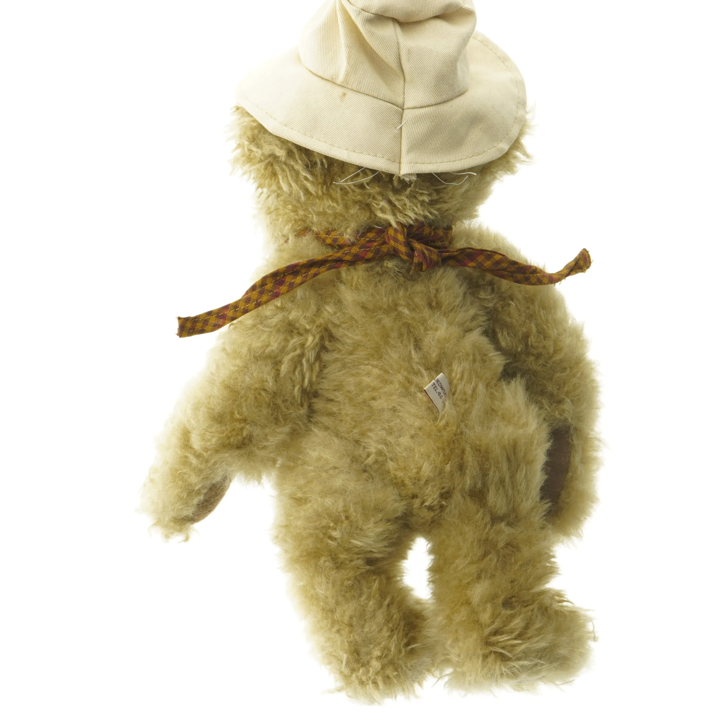 Vintage tøjbamse med bevægelige led (str. 35 cm)