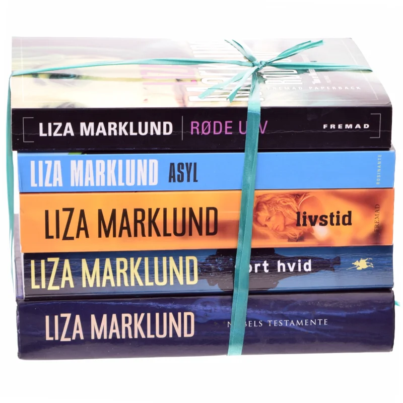 Fem bøger af Liza Marklund