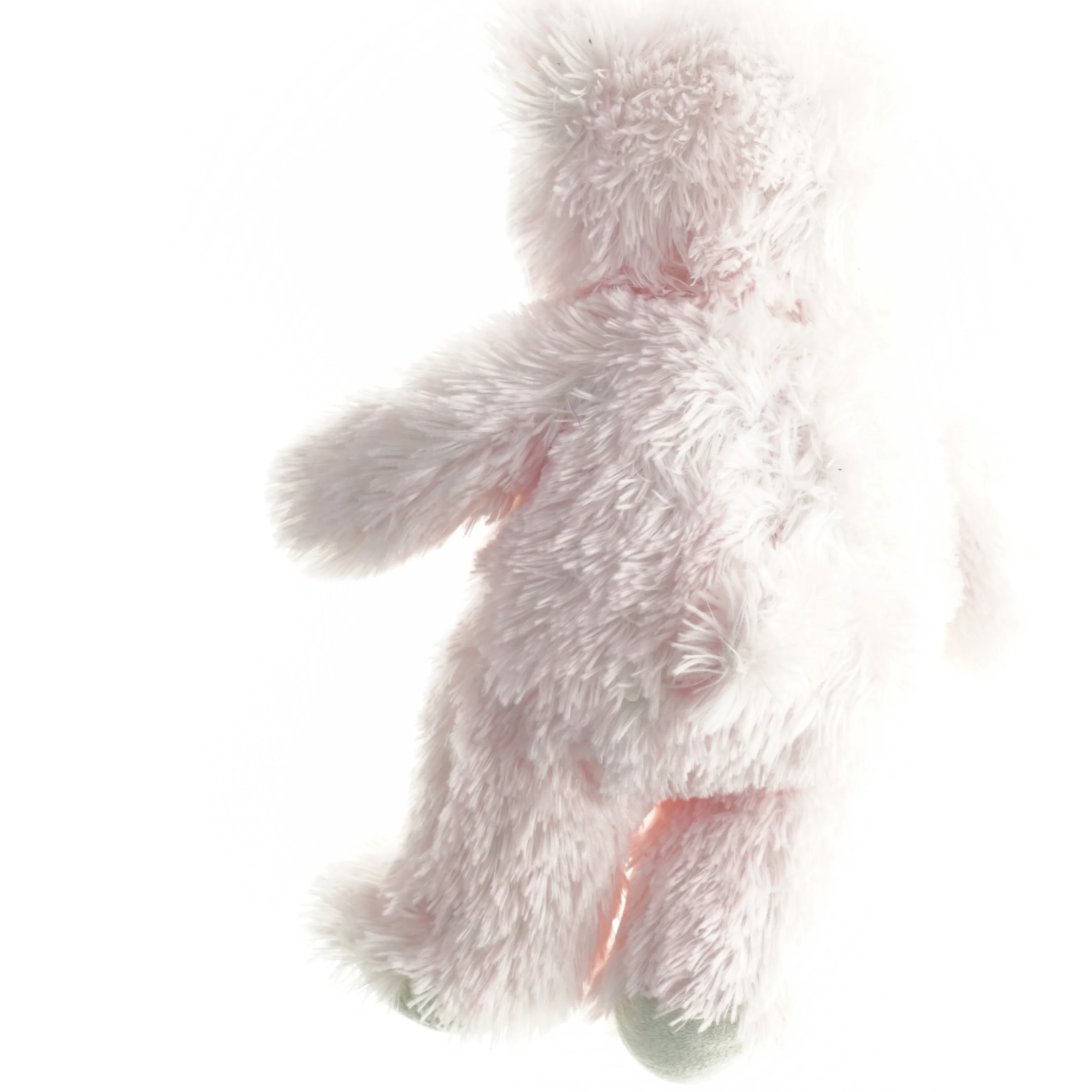 Builder Bear . Lyserød tøjdyrbamse (str. Længde. 37 cm)Bamsen har været i bad 