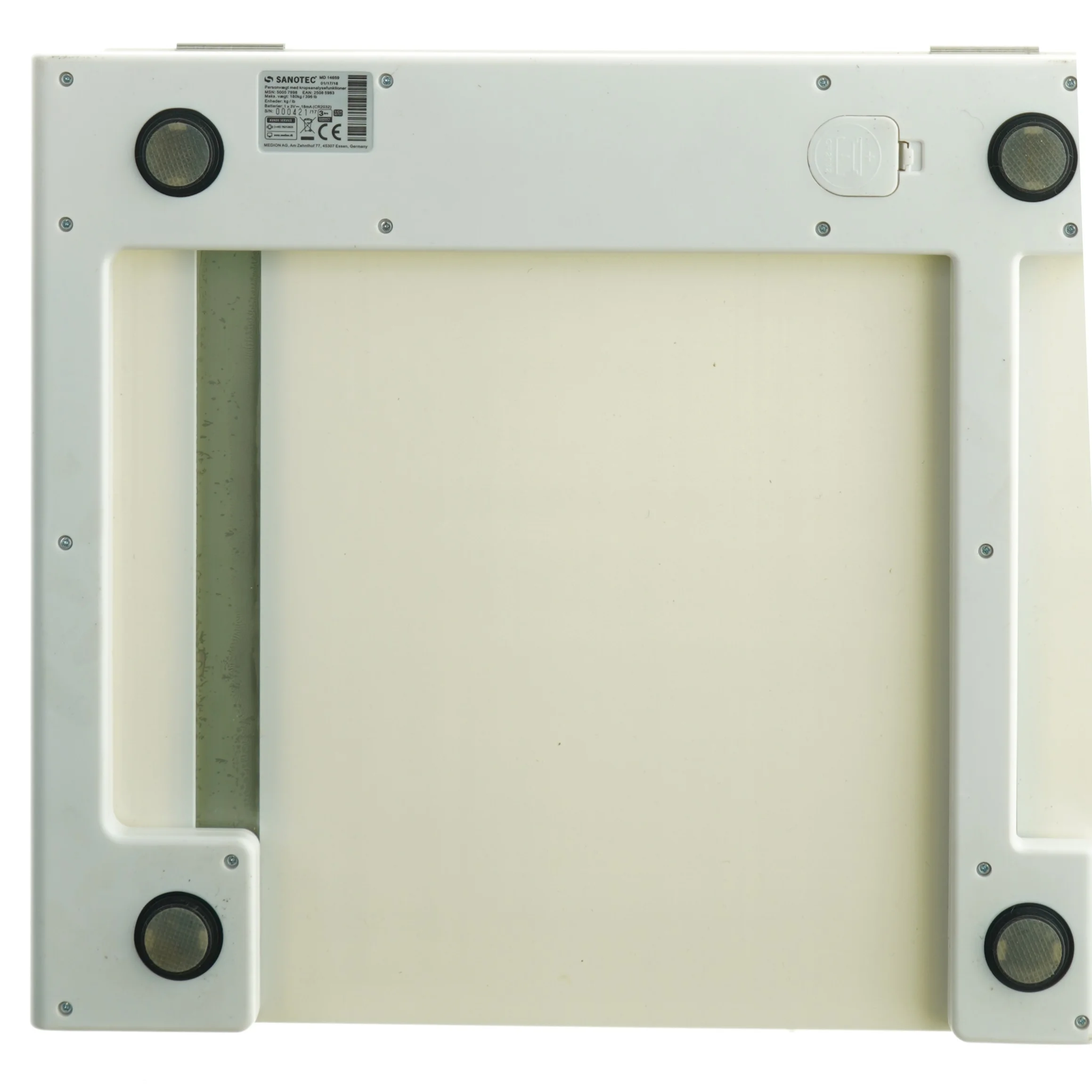 Personvægt fra Sanotec (str. 33 x. 30 cm)