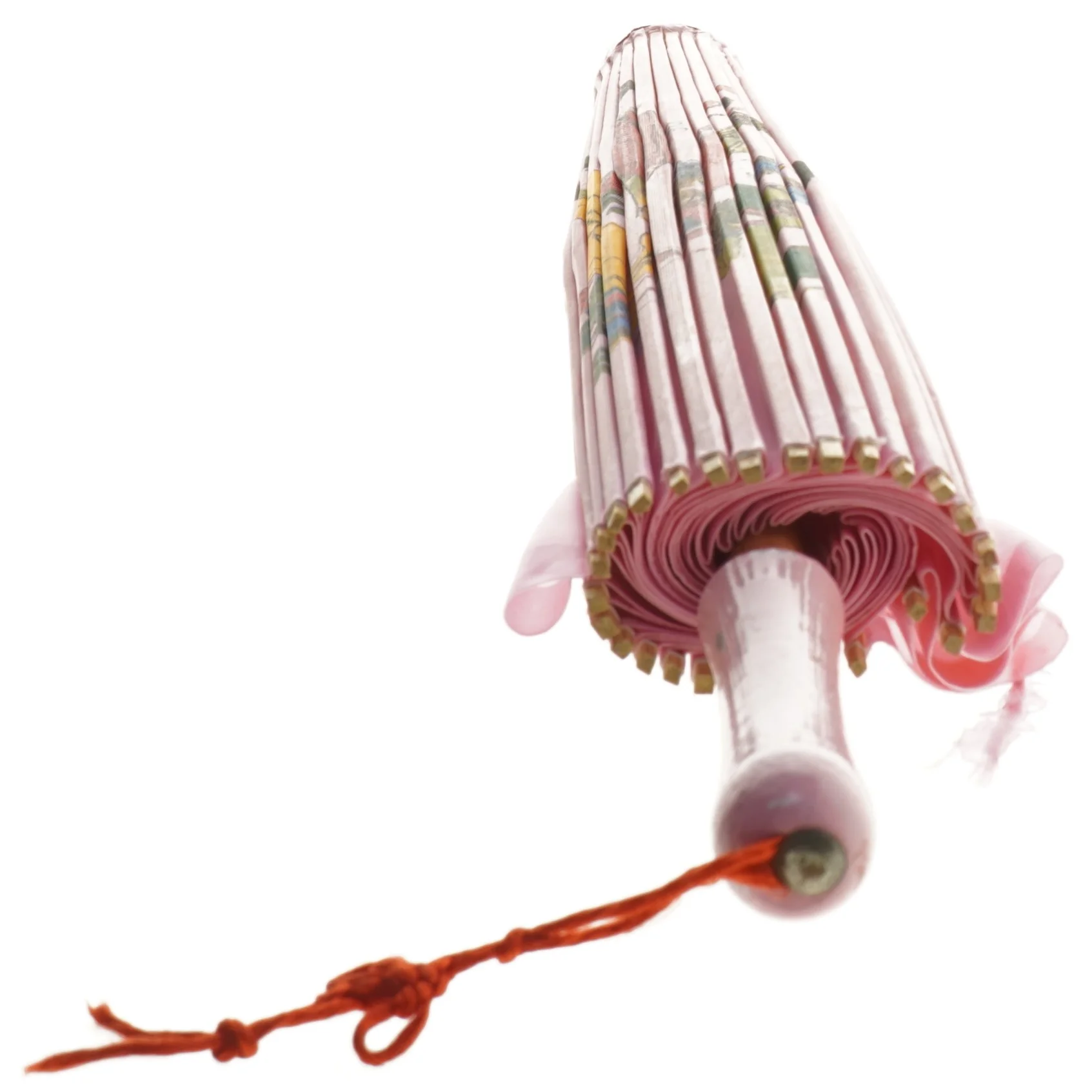 Sol Paraply med pink håndtag (str. 56 cm)