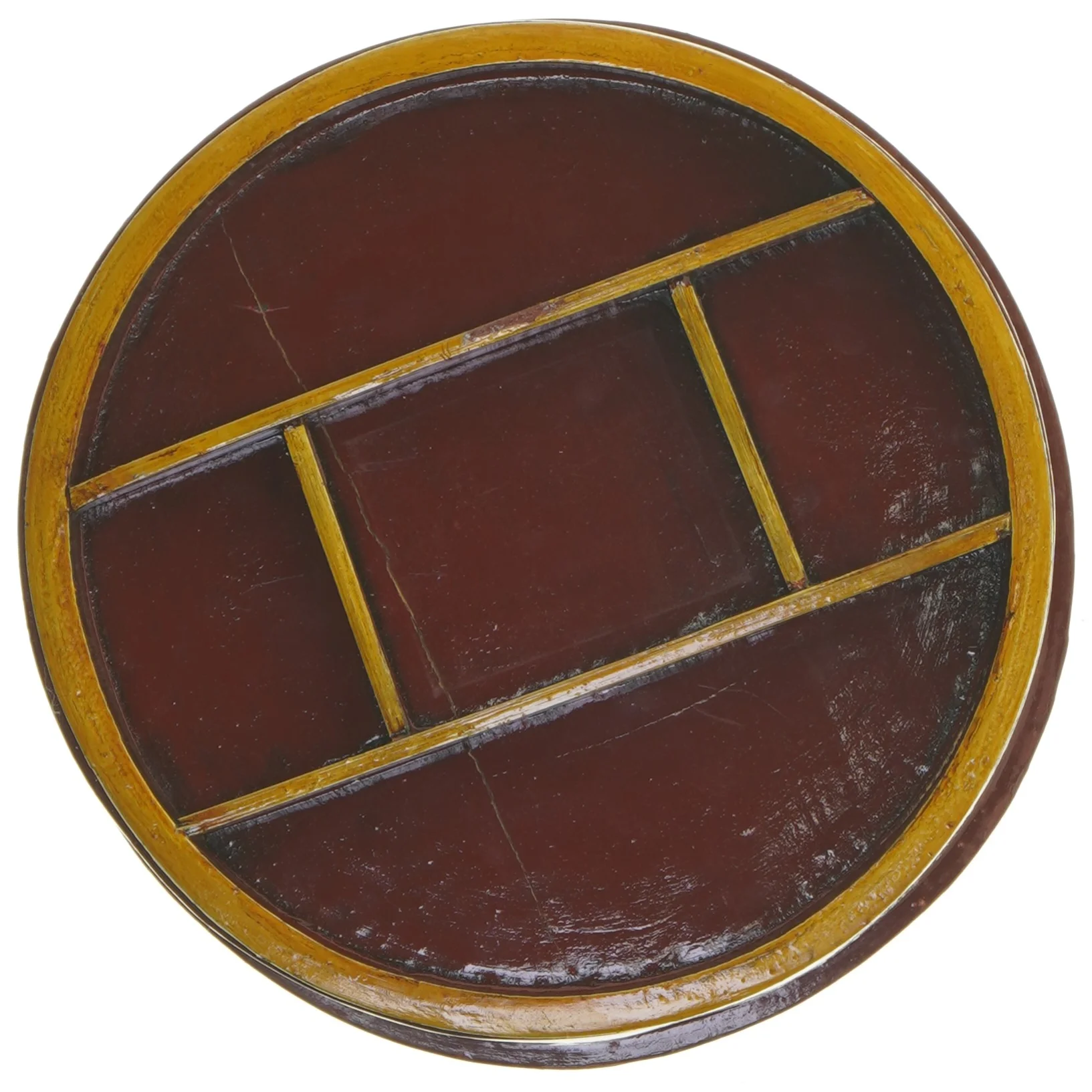 Dekorativ rund opbevaringsæske til smykker mm. (str. Ø 20 cm)