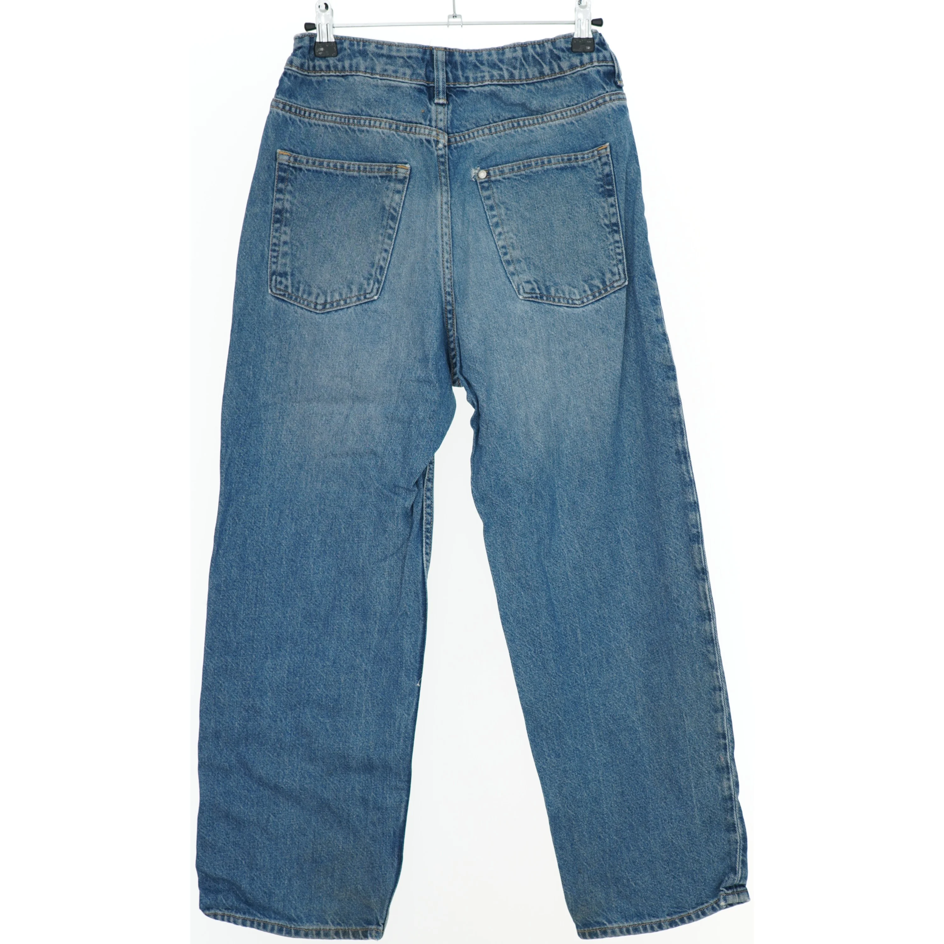 Blå denim bukser fra H&M (str. 152)