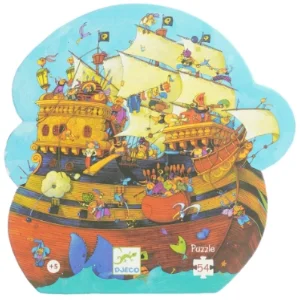 Puslespil med pirat motiv fra Djeco (str. 37 x 40 cm)