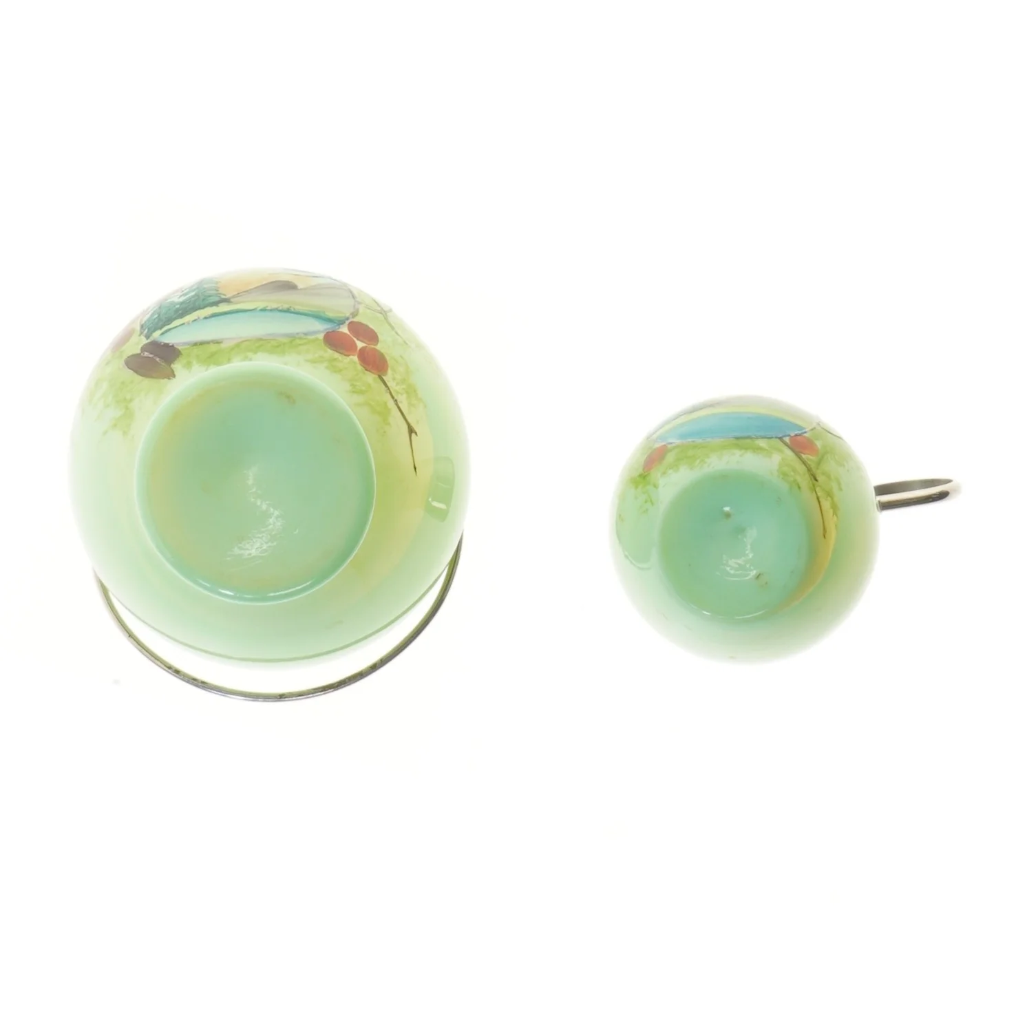 Vintage dekorative krukke og kande (str. 10 & 8 cm)