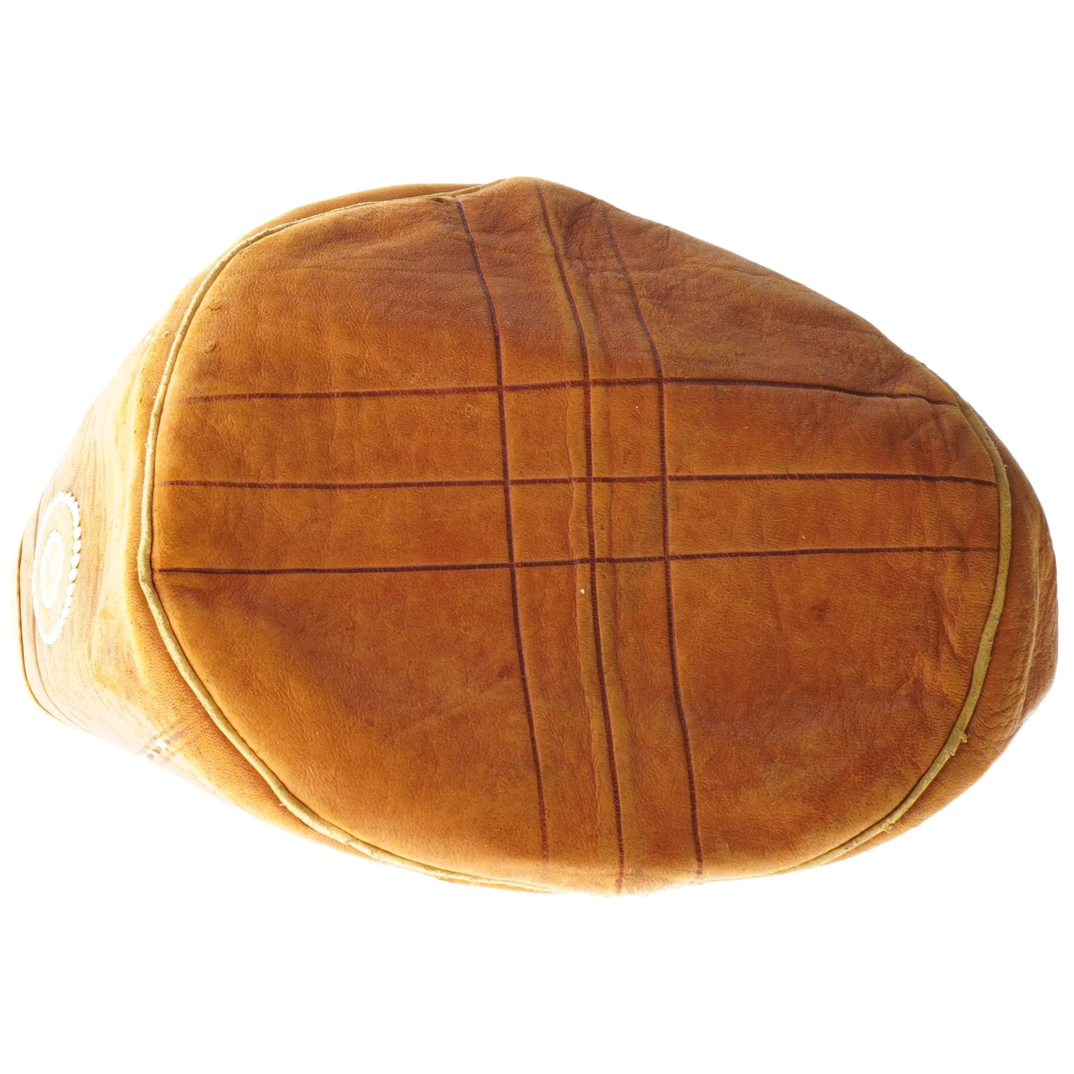 Dekorativ læderpose (str. Ø 22x31 cm)