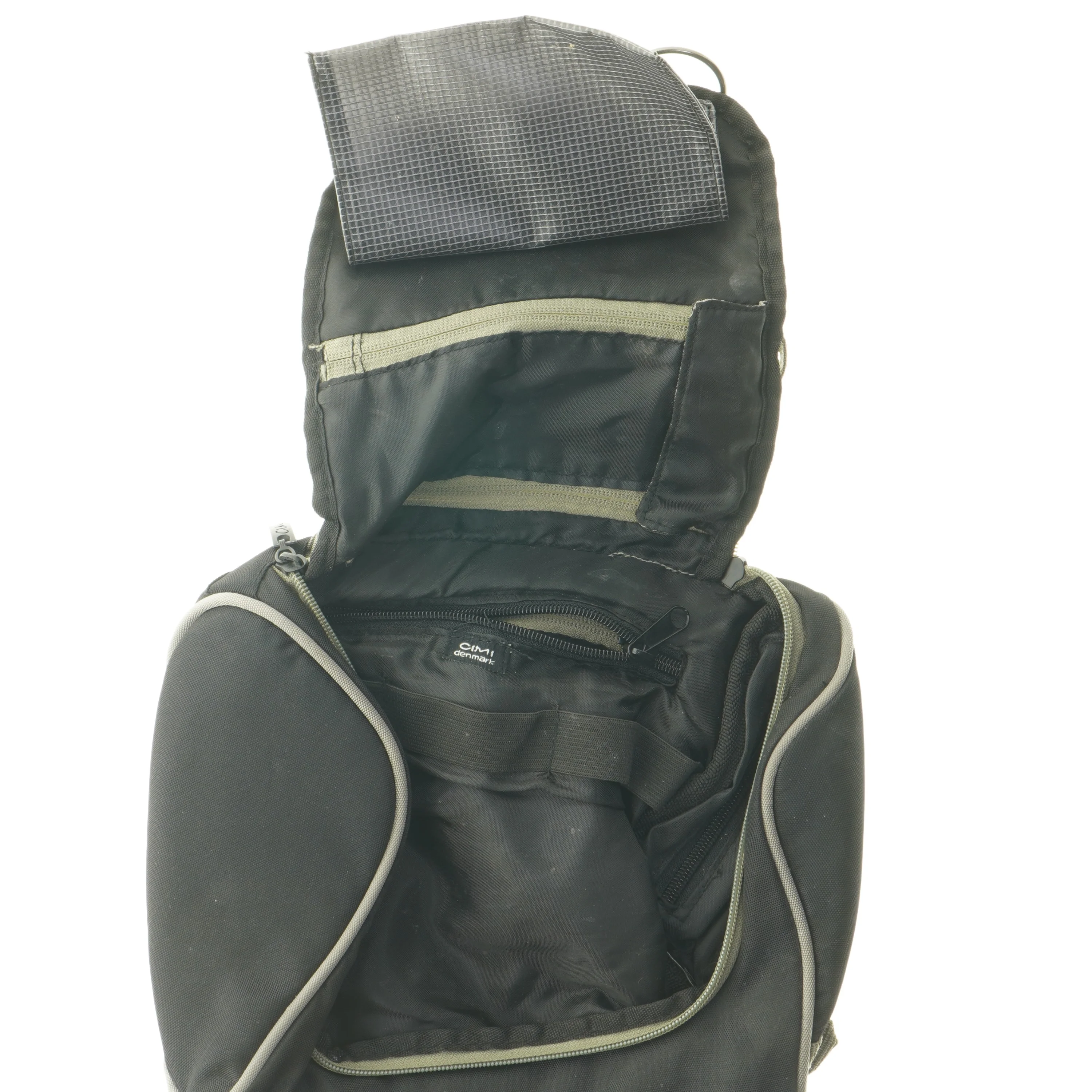 Grøn rejsetaske (str. 25xx25x9 cm)