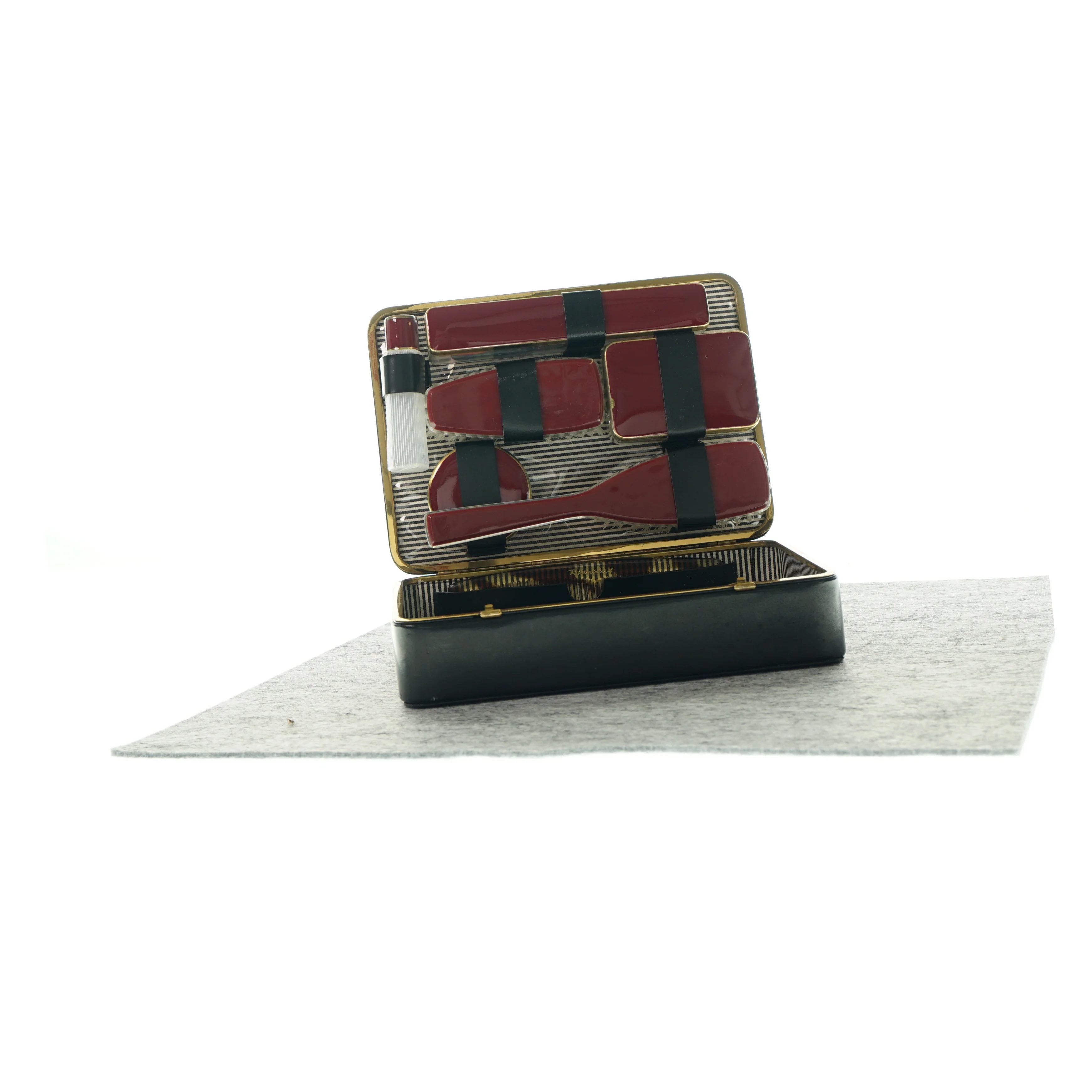 Rejse/hårsæt i sort boks