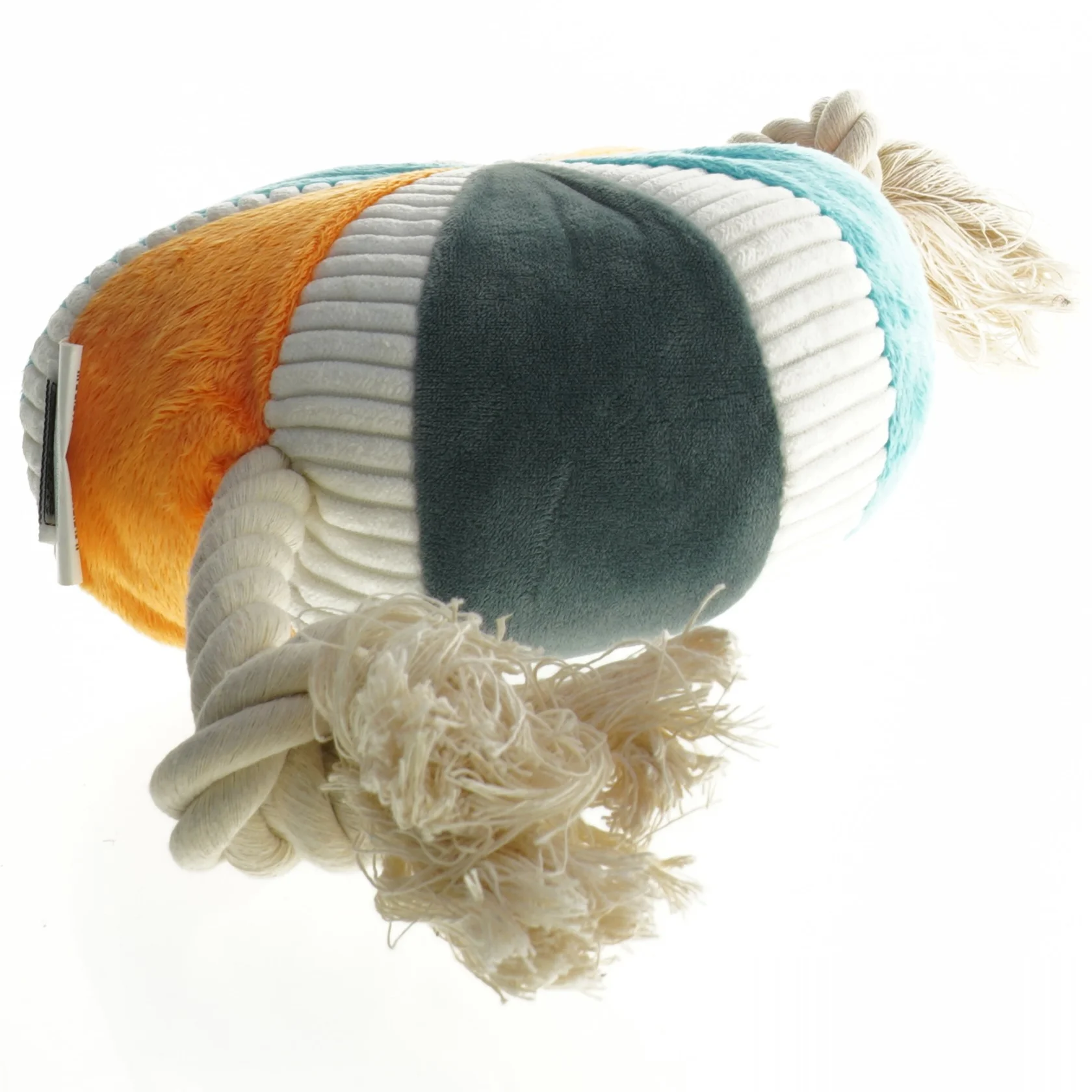 Hundelegetøj i stof med reb fra Anione (str. 43. x 16 cm)