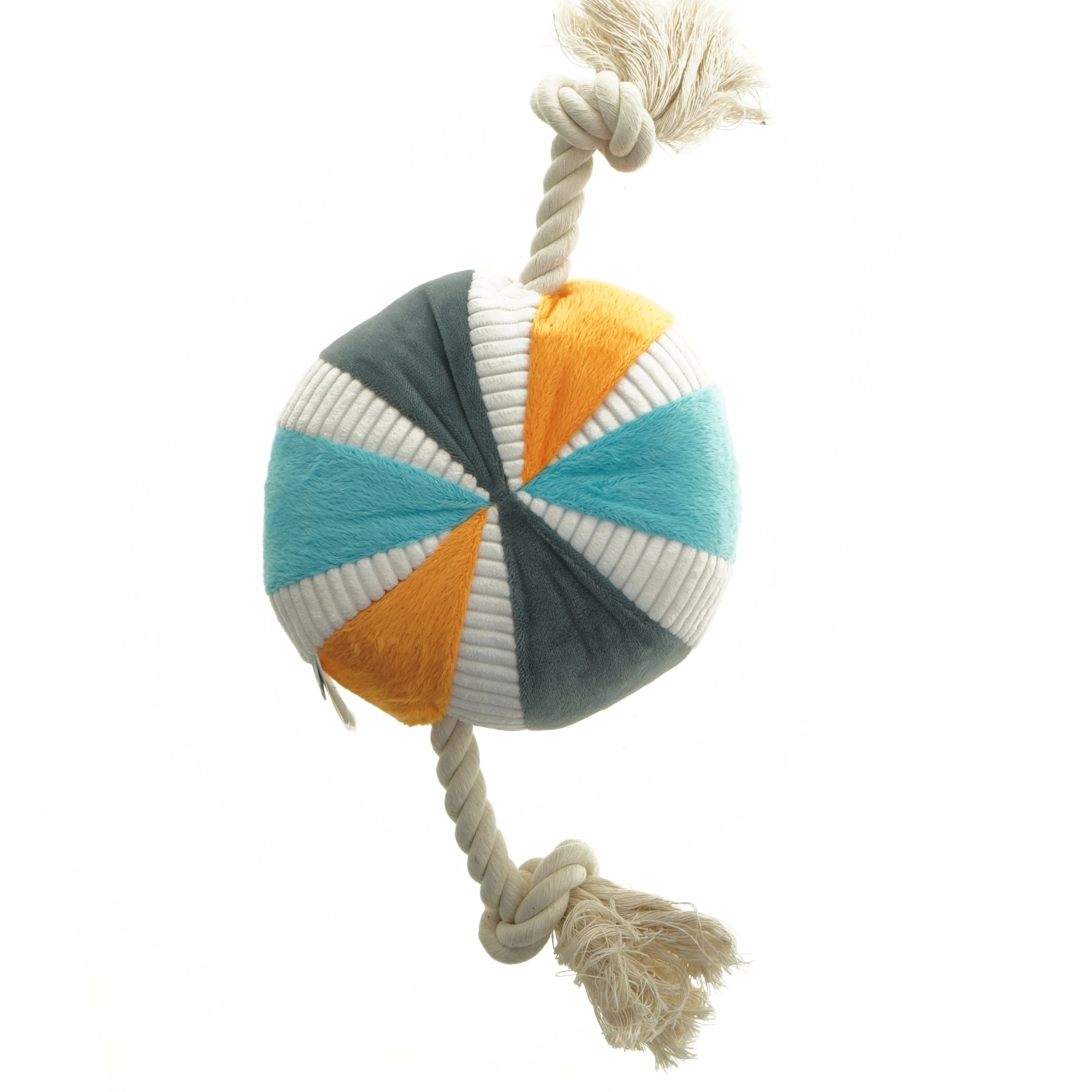 Hundelegetøj i stof med reb fra Anione (str. 43. x 16 cm)