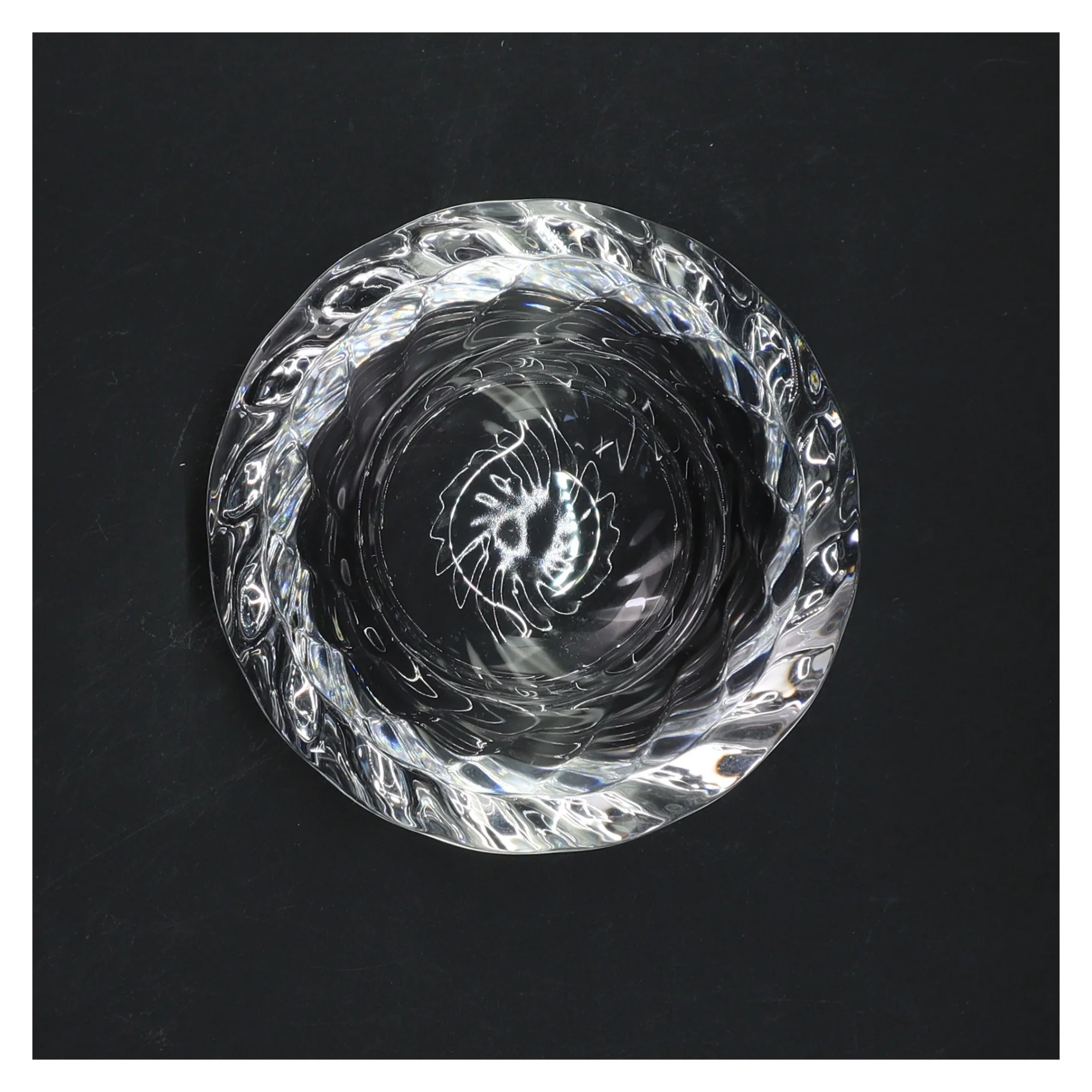 Glas lysestage Ø 13 cm (str. Ø 13 cm)