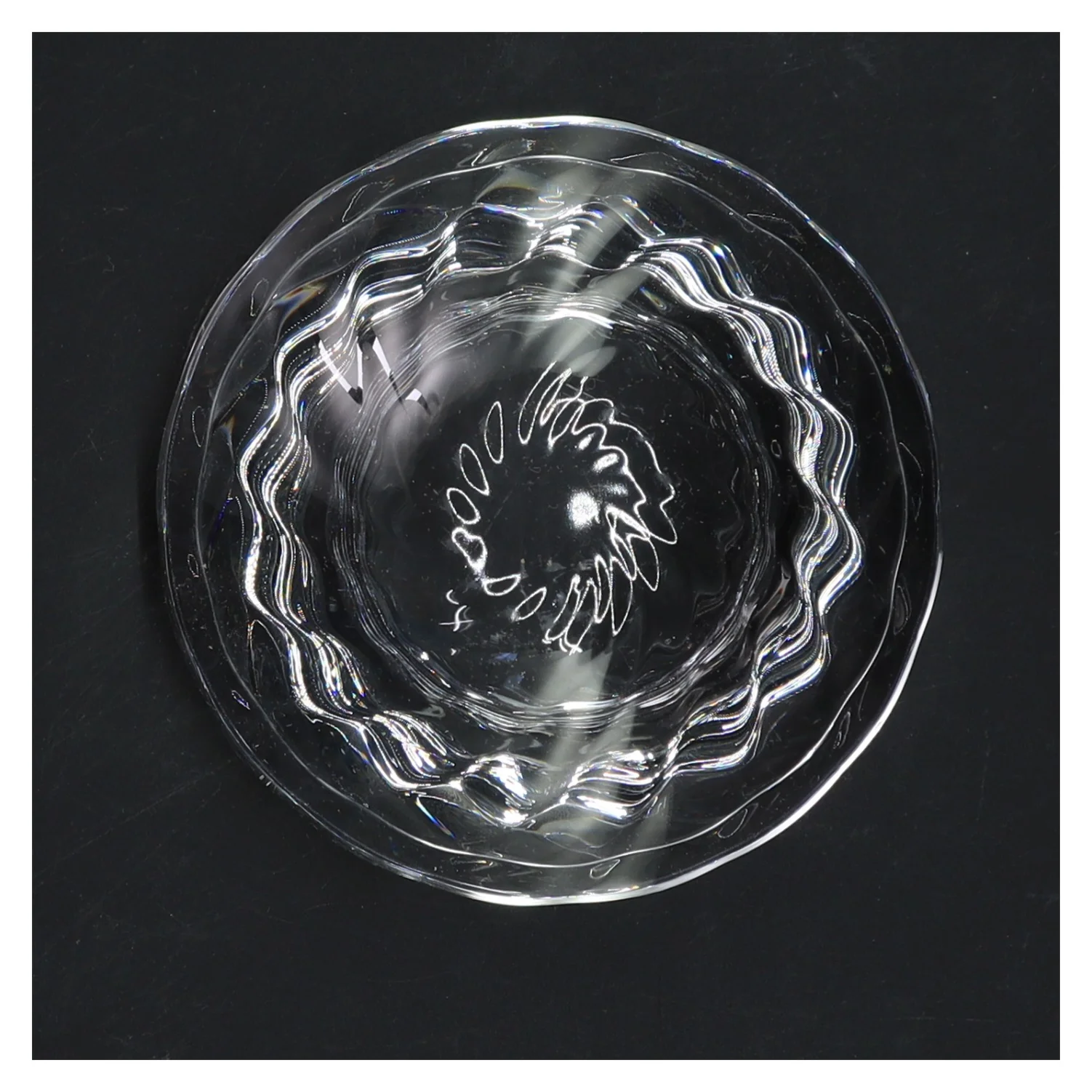 Glas lysestage Ø 13 cm (str. Ø 13 cm)