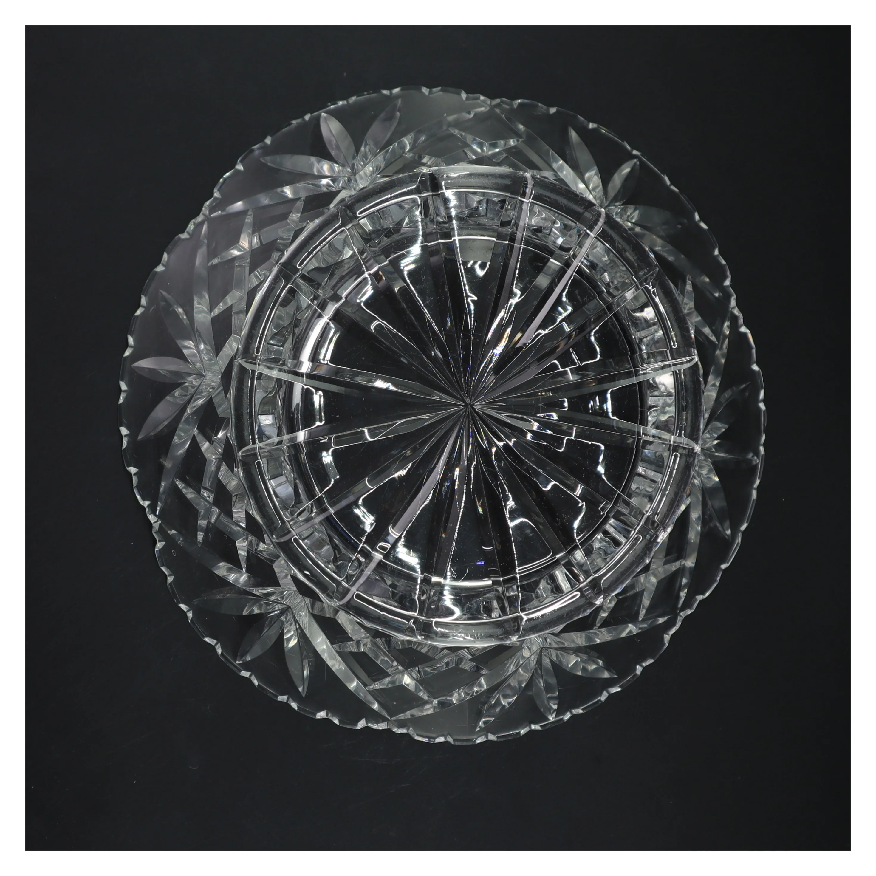 Krystal skål (str. Ø 25 cm)
