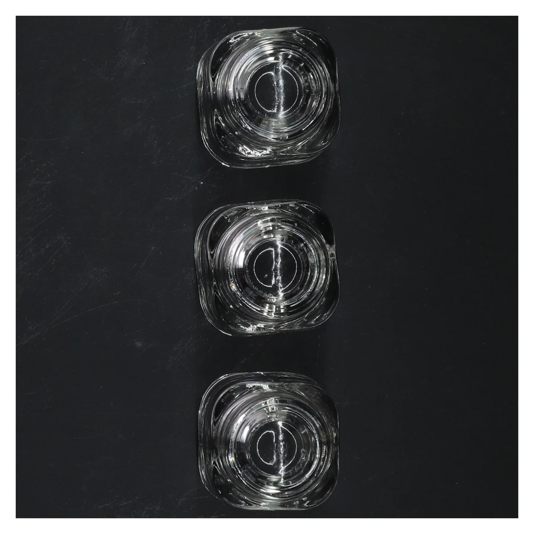 Glas tealight holdere (str. 3 styk, 5x5x5 cm)